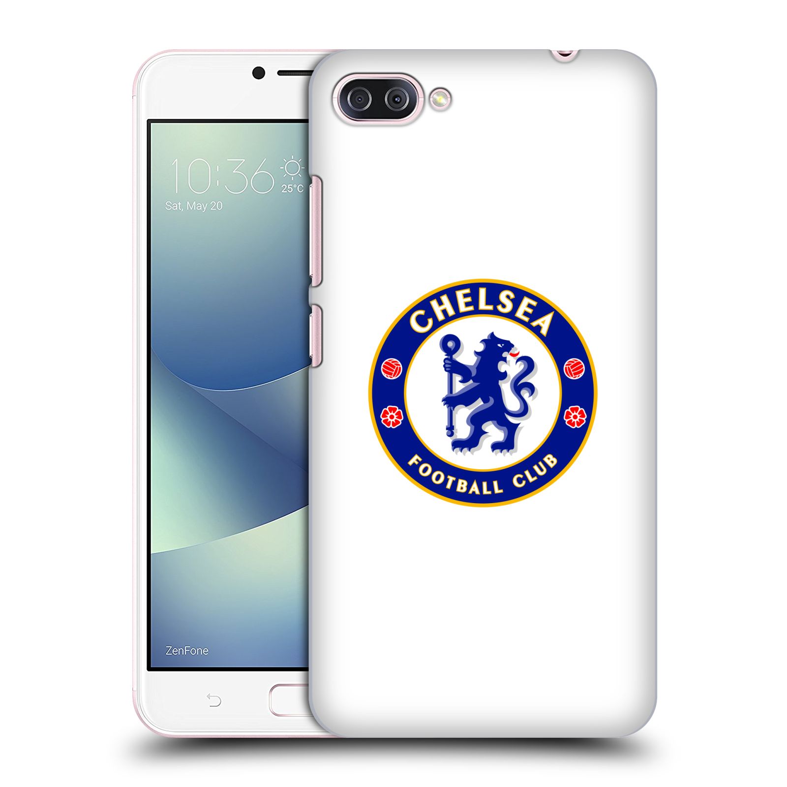 Zadní obal pro mobil Asus Zenfone 4 MAX / 4 MAX PRO (ZC554KL) - HEAD CASE - Fotbalové kluby - Chelsea bílé pozadí