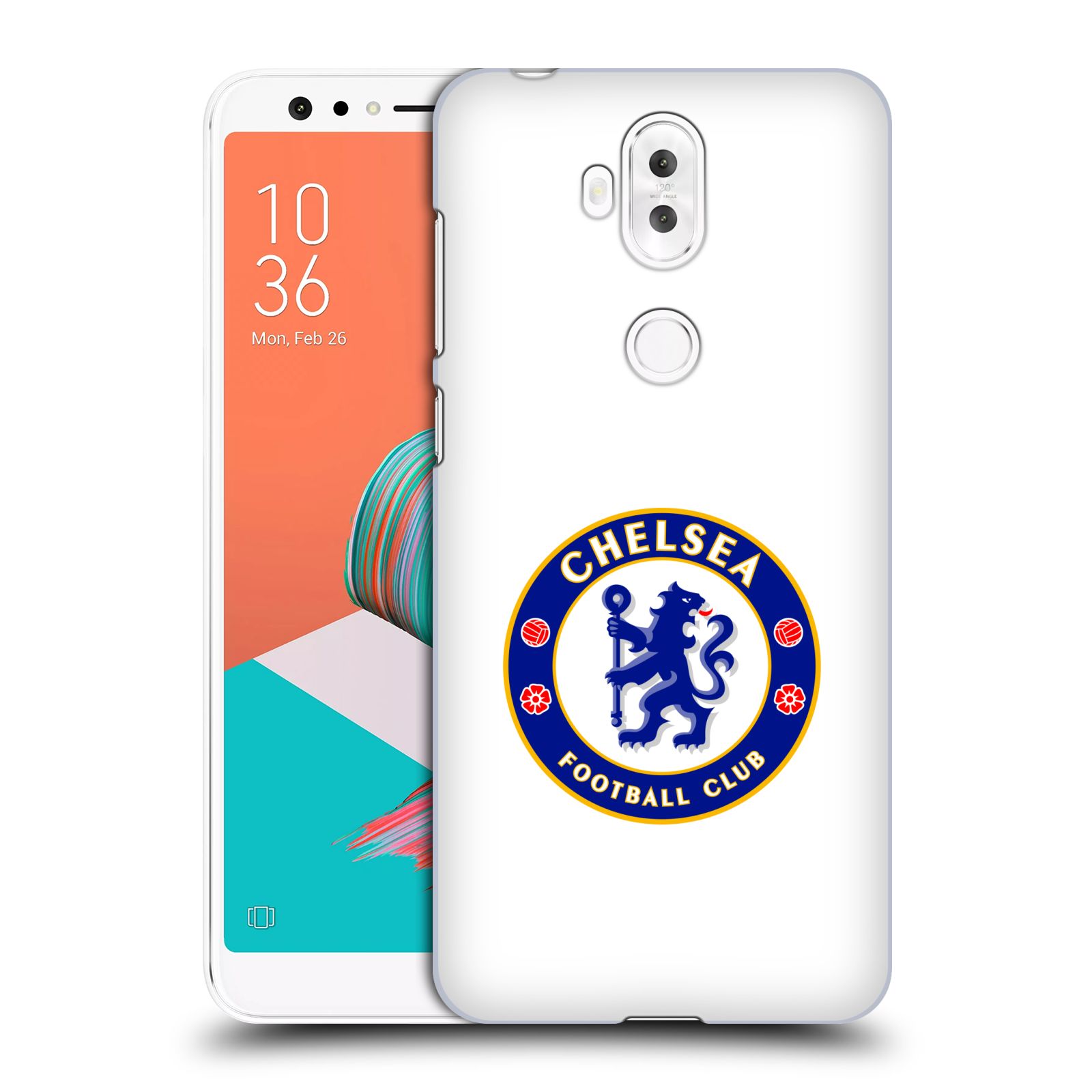 Zadní obal pro mobil Asus Zenfone 5 Lite ZC600KL - HEAD CASE - Fotbalové kluby - Chelsea bílé pozadí