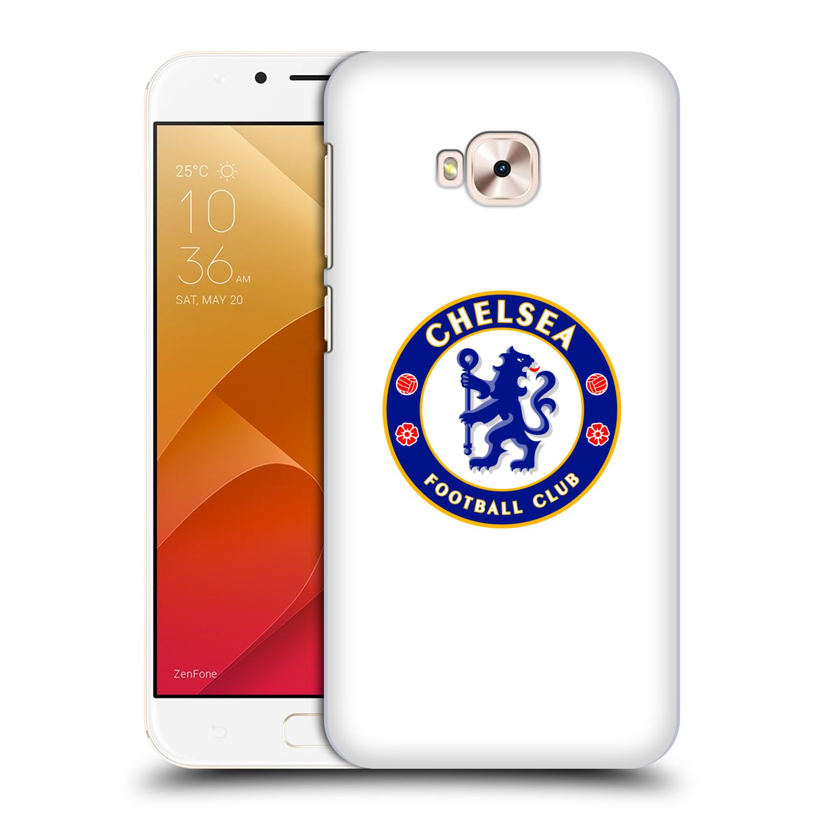 Zadní obal pro mobil Asus Zenfone 4 Selfie Pro ZD552KL - HEAD CASE - Fotbalové kluby - Chelsea bílé pozadí