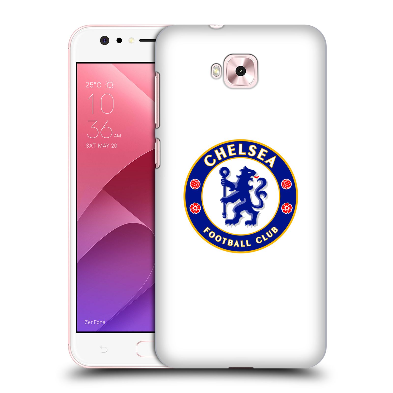 Zadní obal pro mobil Asus Zenfone 4 Selfie ZD553KL - HEAD CASE - Fotbalové kluby - Chelsea bílé pozadí