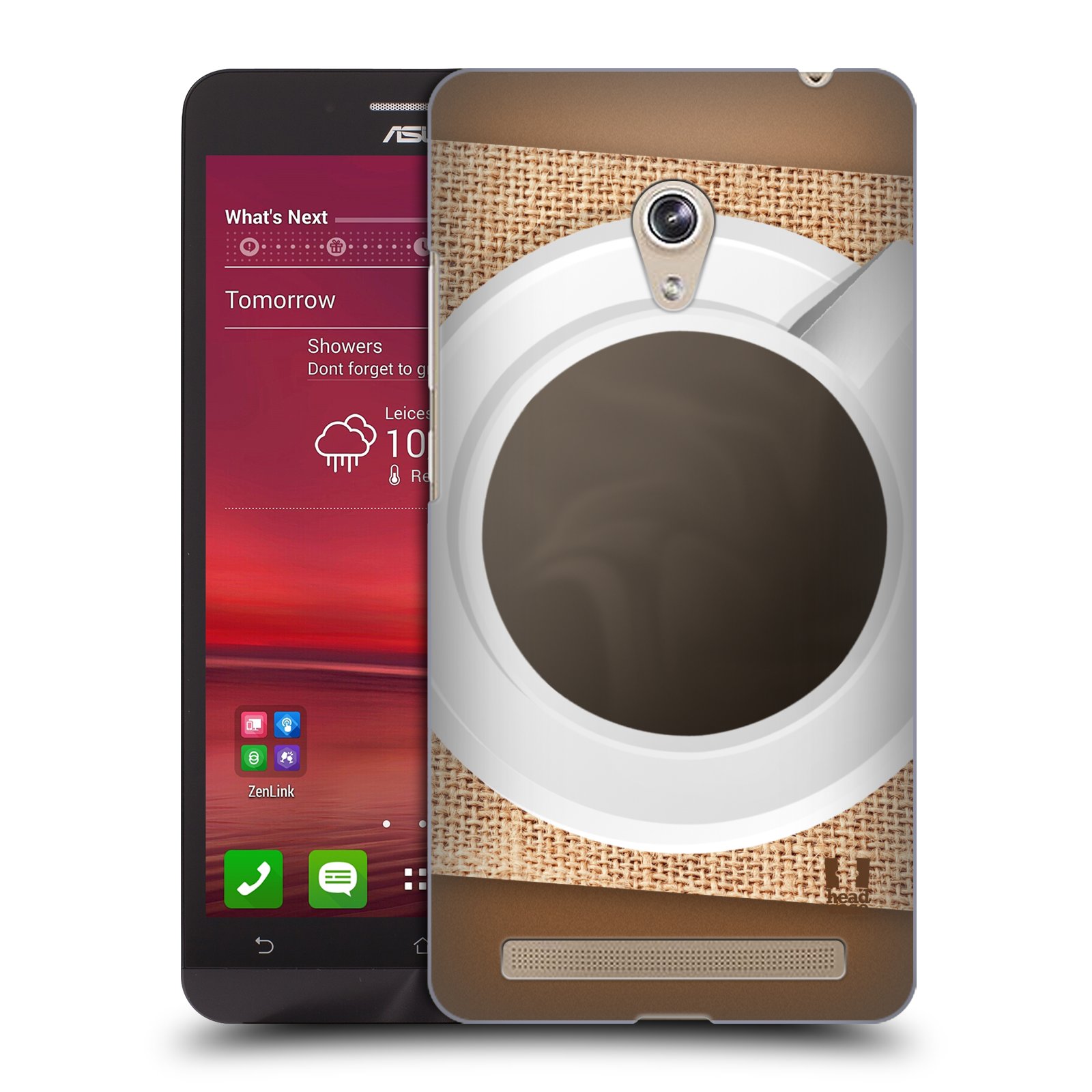 HEAD CASE plastový obal na mobil Asus Zenfone 6 vzor maskování kafe na stole