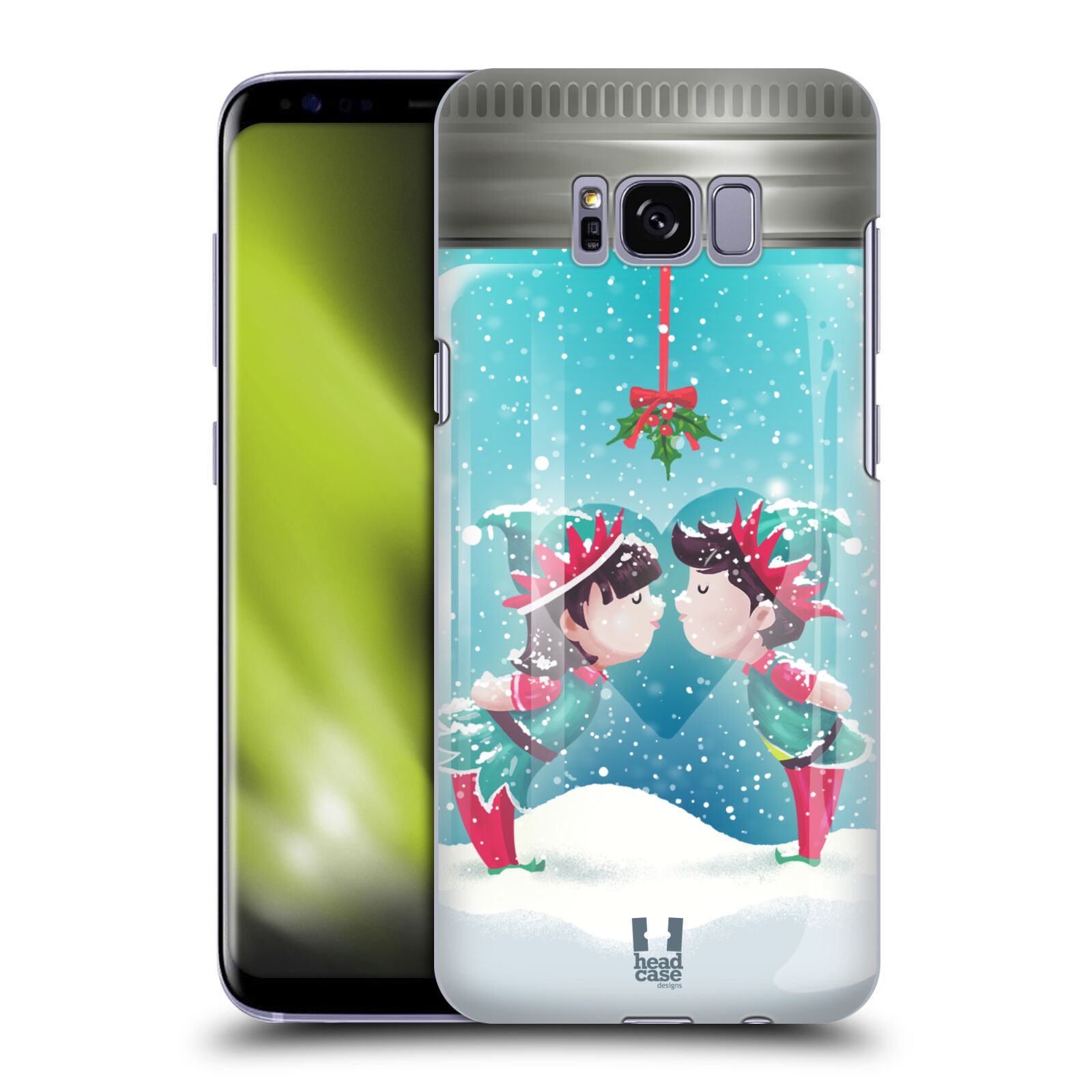Pouzdro na mobil Samsung Galaxy S8 - HEAD CASE - Vánoční polibek