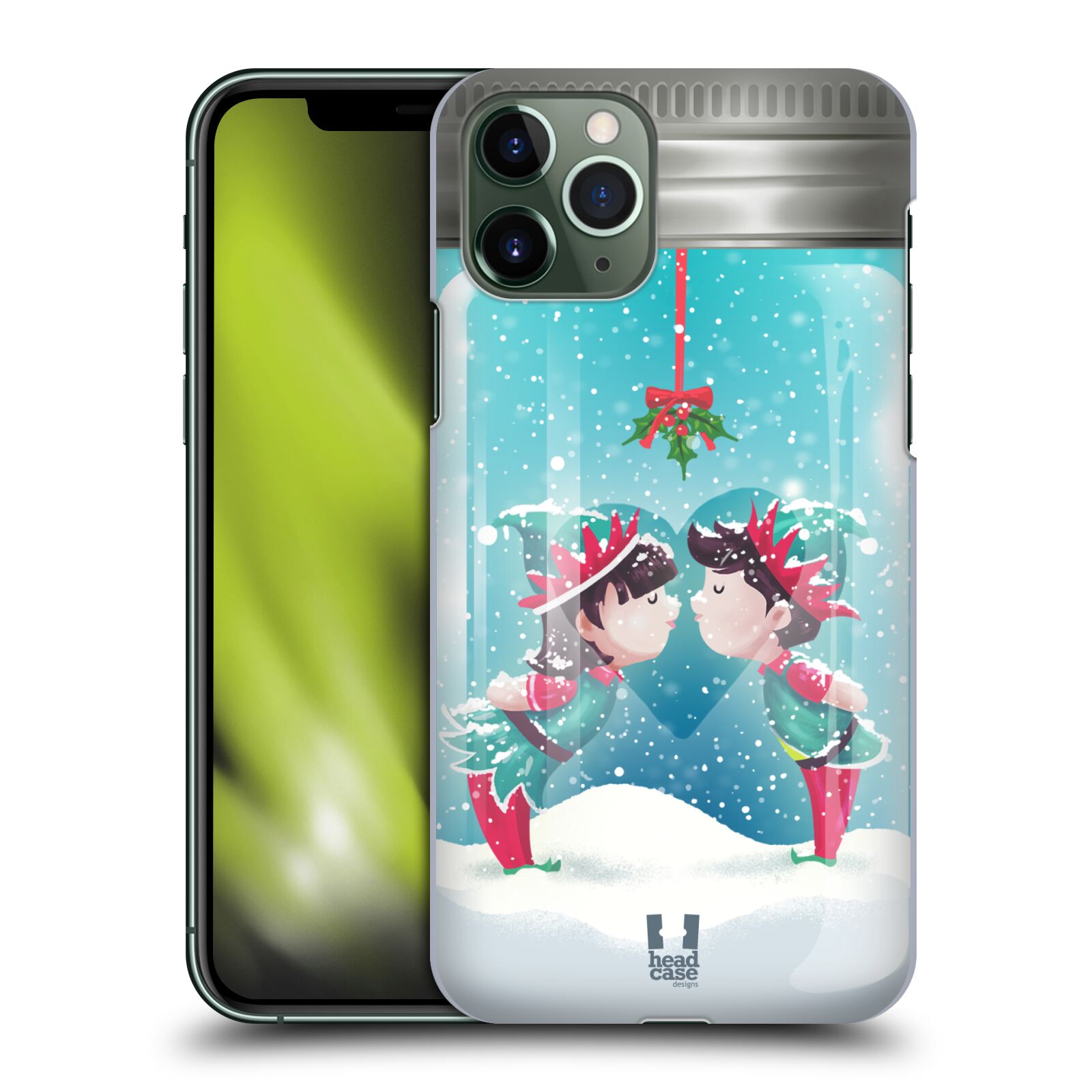 Pouzdro na mobil Apple Iphone 11 PRO - HEAD CASE - Vánoční polibek