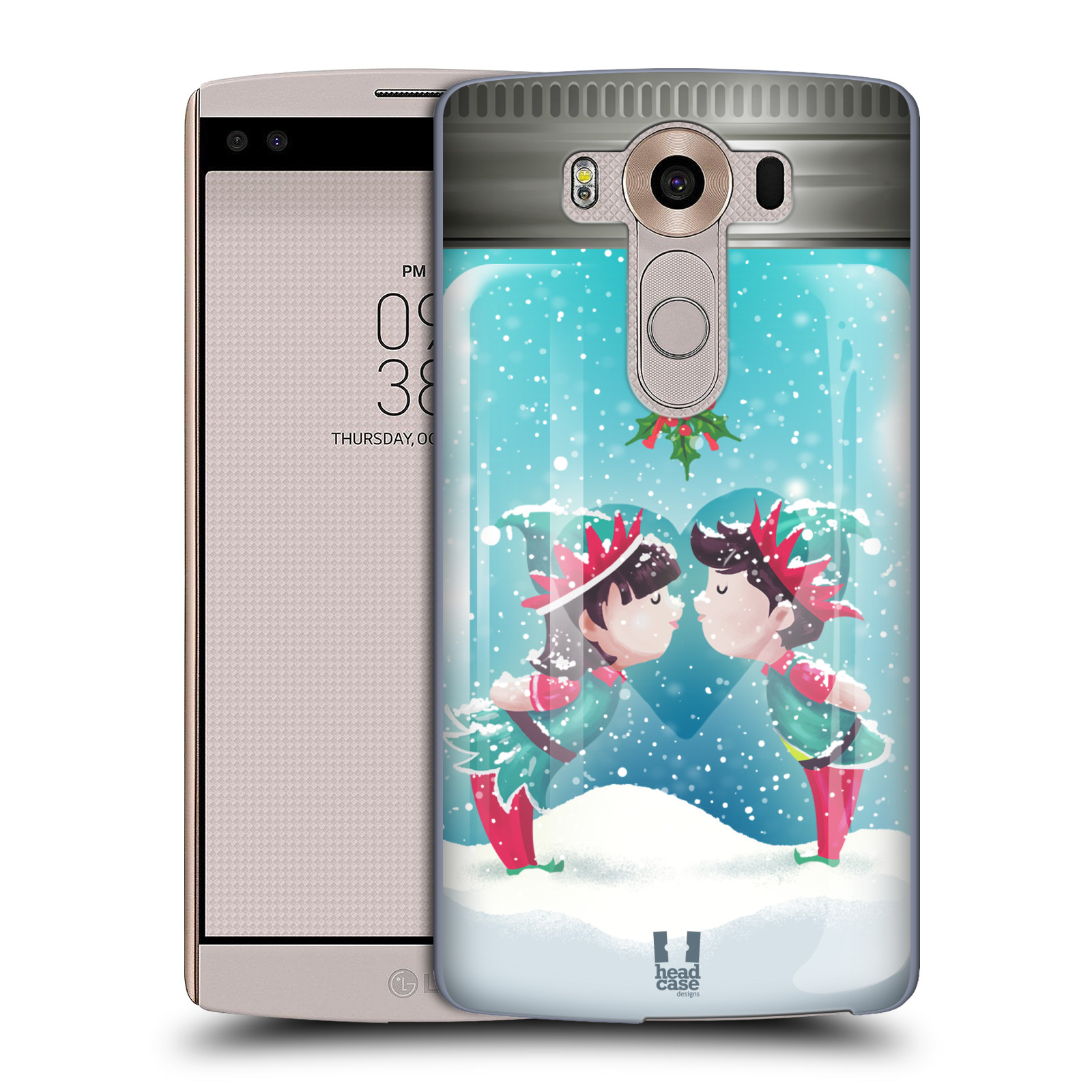 Pouzdro na mobil LG V10 - HEAD CASE - Vánoční polibek
