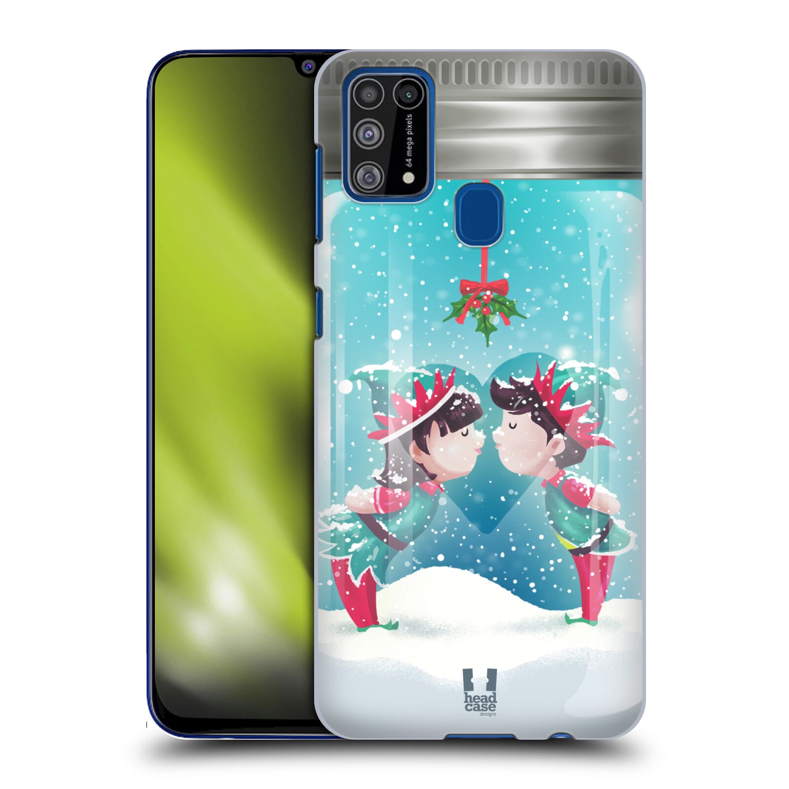 Pouzdro na mobil Samsung Galaxy M31 - HEAD CASE - Vánoční polibek