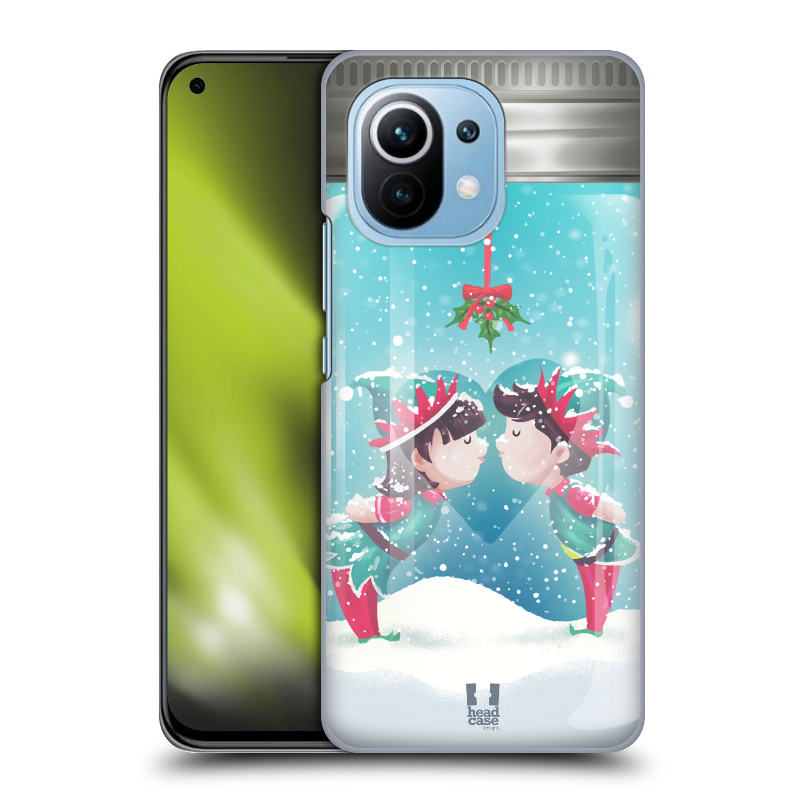 Pouzdro na mobil Xiaomi  Mi 11 - HEAD CASE - Vánoční polibek