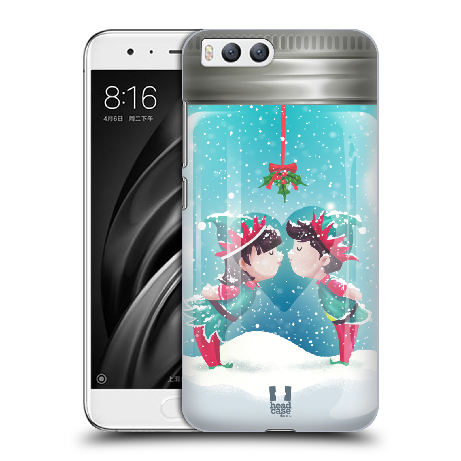 Pouzdro na mobil Xiaomi MI6 - HEAD CASE - Vánoční polibek
