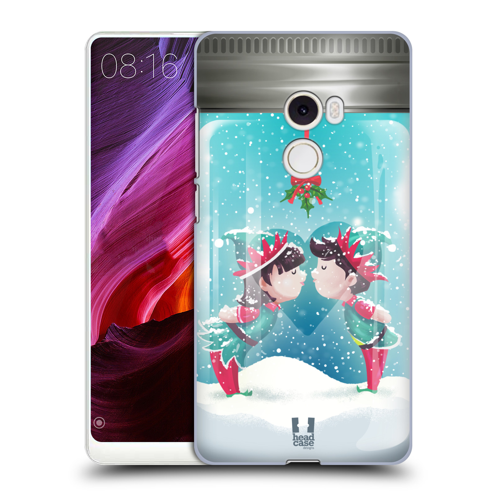 Pouzdro na mobil Xiaomi Mi Mix 2 - HEAD CASE - Vánoční polibek