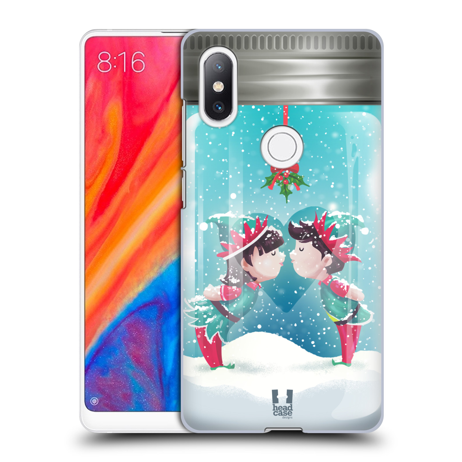 Pouzdro na mobil Xiaomi Mi Mix 2S - HEAD CASE - Vánoční polibek