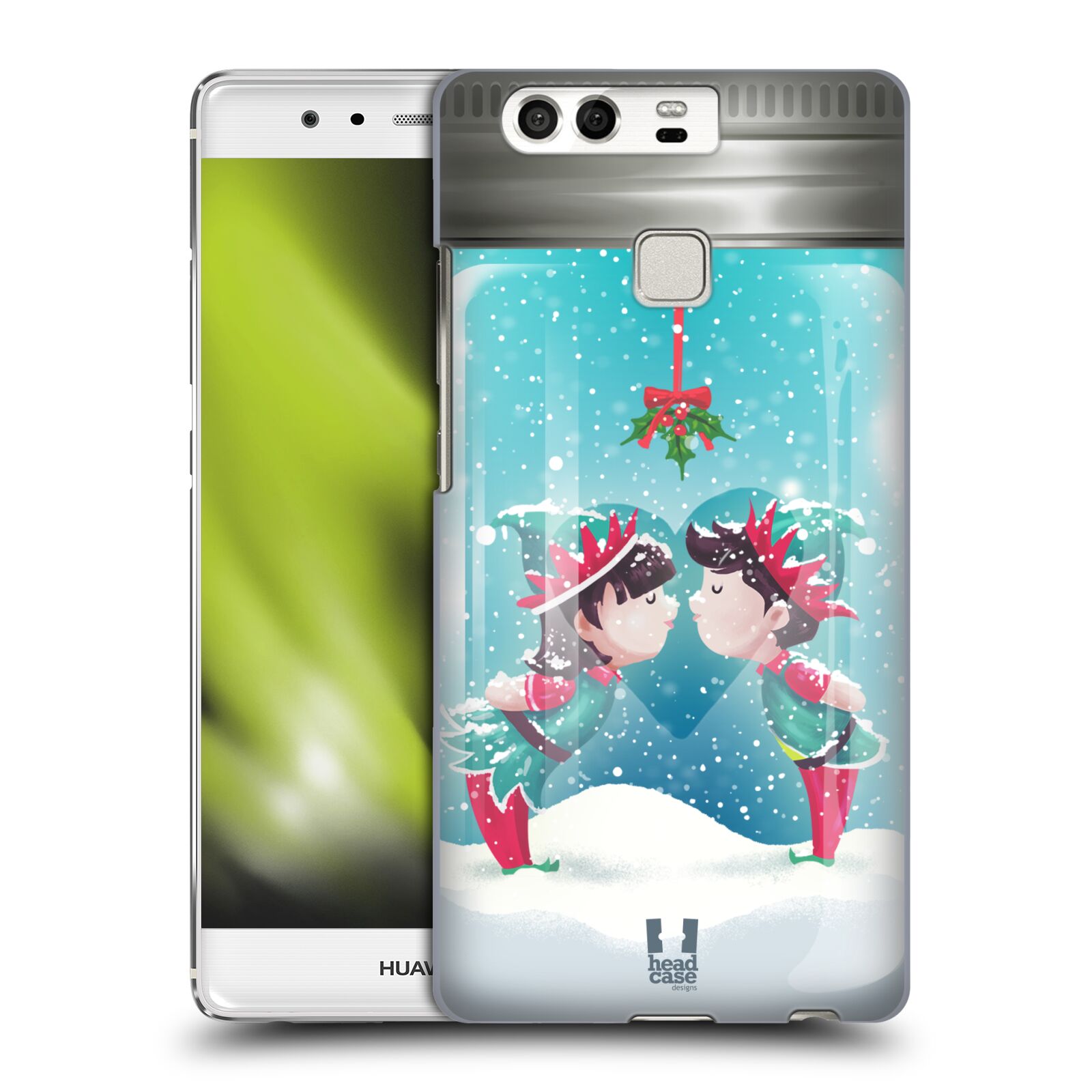 Pouzdro na mobil Huawei P9 / P9 DUAL SIM - HEAD CASE - Vánoční polibek