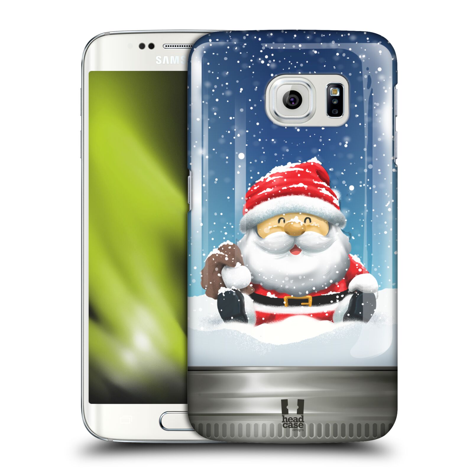 HEAD CASE plastový obal na mobil SAMSUNG Galaxy S6 EDGE (G9250, G925, G925F) vzor Vánoce v těžítku SANTA