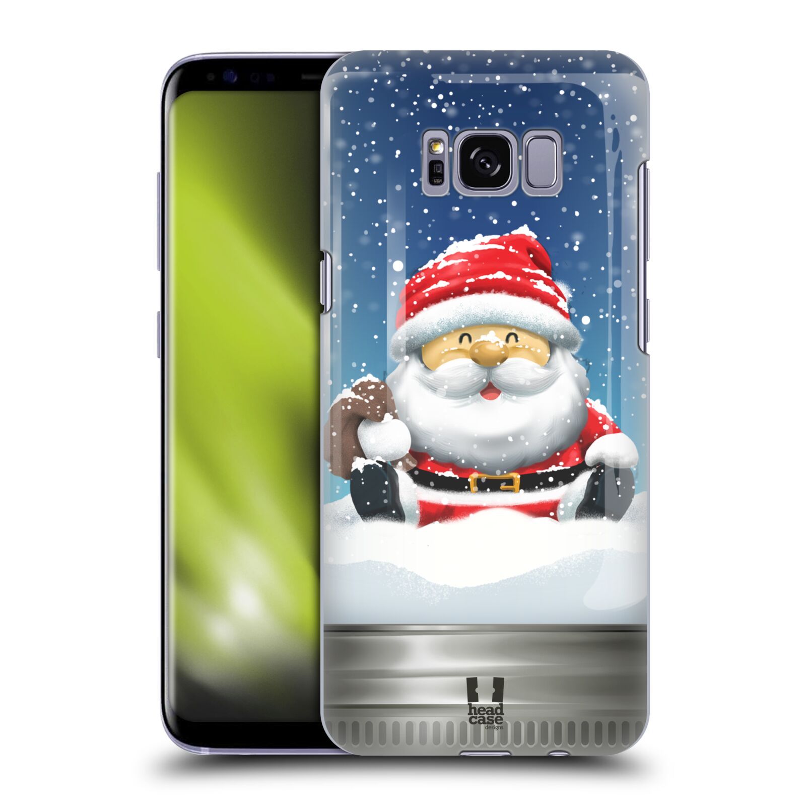 HEAD CASE plastový obal na mobil Samsung Galaxy S8 vzor Vánoce v těžítku SANTA