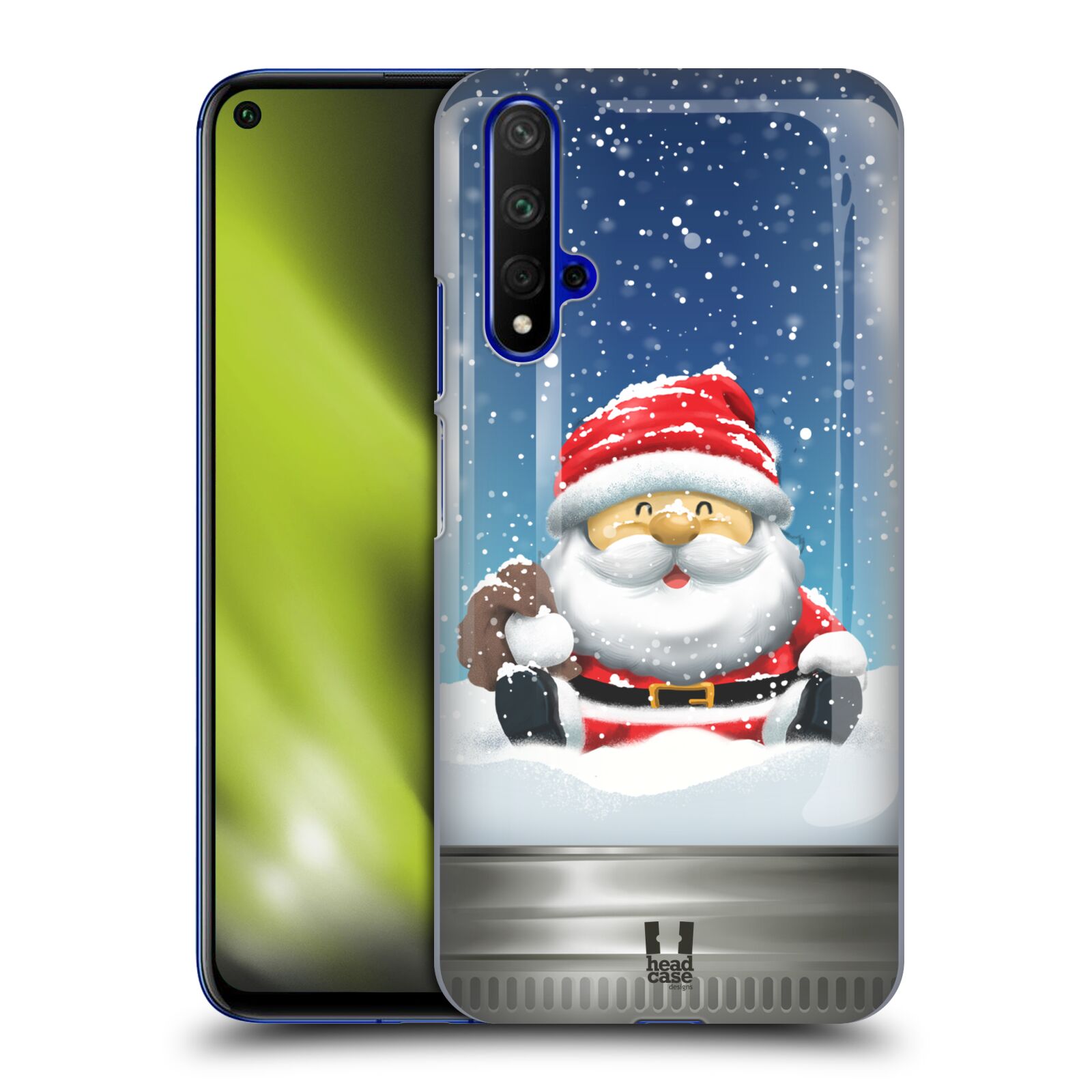 Pouzdro na mobil Honor 20 - HEAD CASE - vzor Vánoce v těžítku SANTA