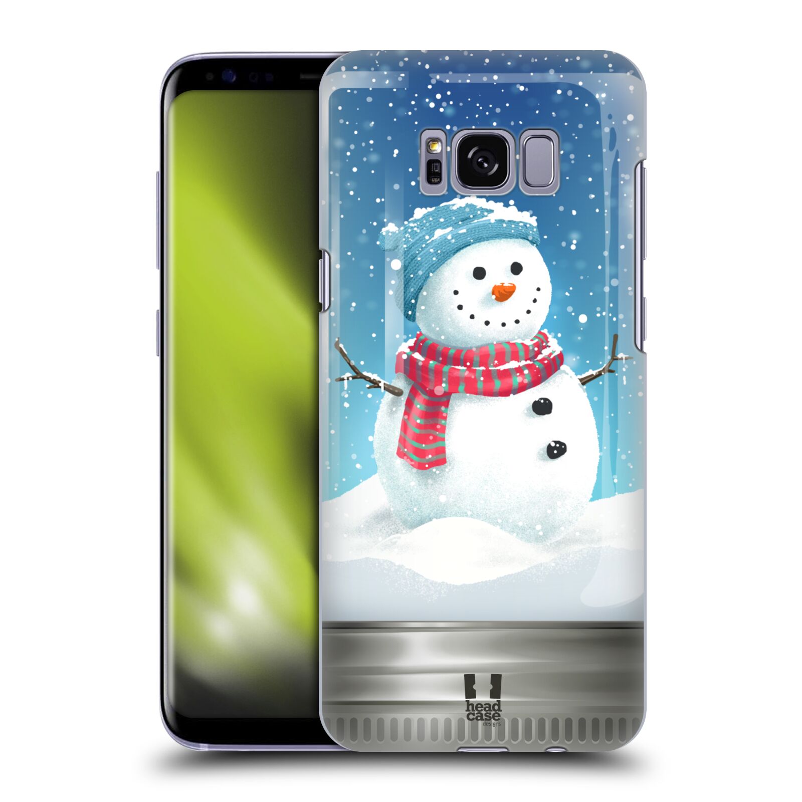 HEAD CASE plastový obal na mobil Samsung Galaxy S8 vzor Vánoce v těžítku SNĚHULÁK