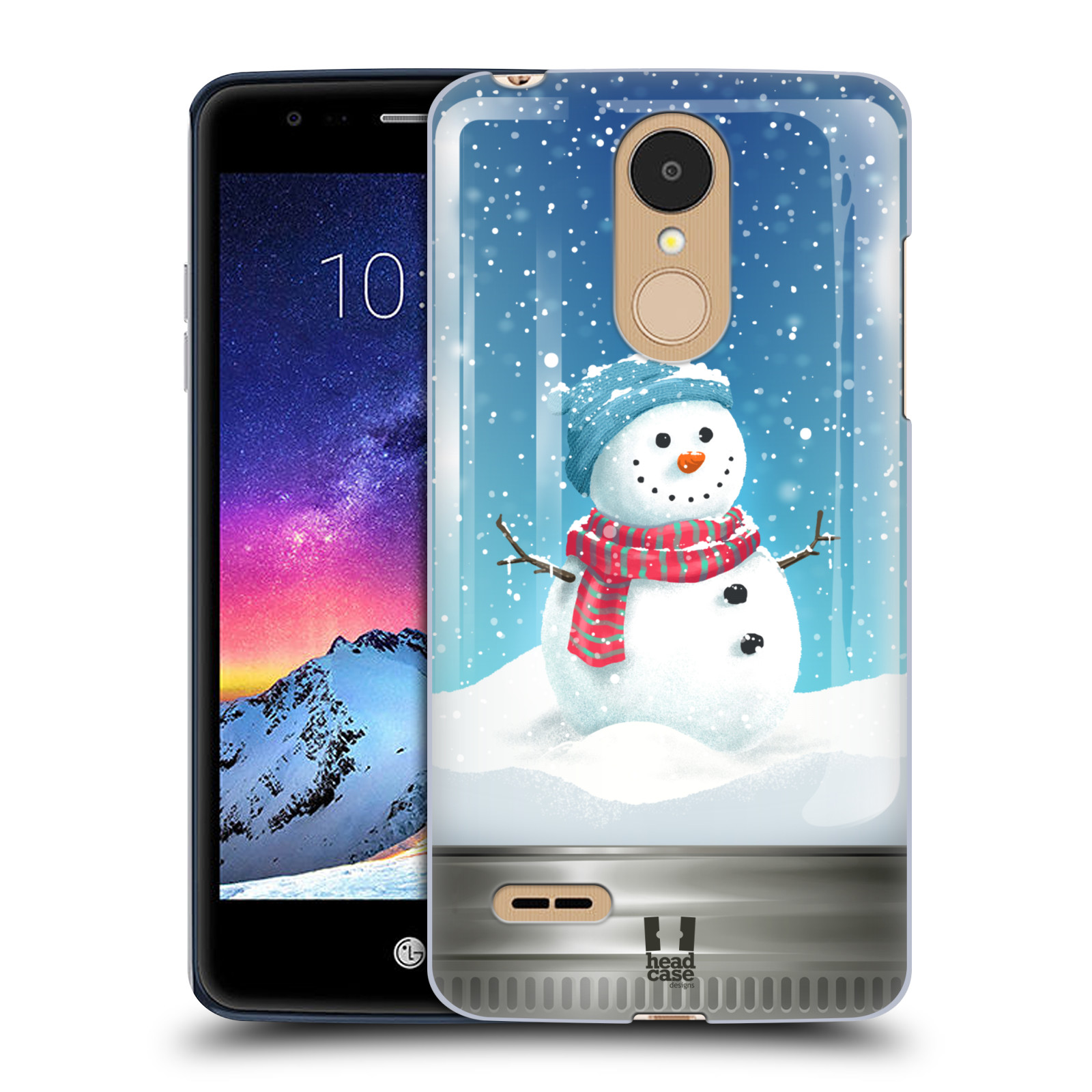 HEAD CASE plastový obal na mobil LG K9 / K8 2018 vzor Vánoce v těžítku SNĚHULÁK