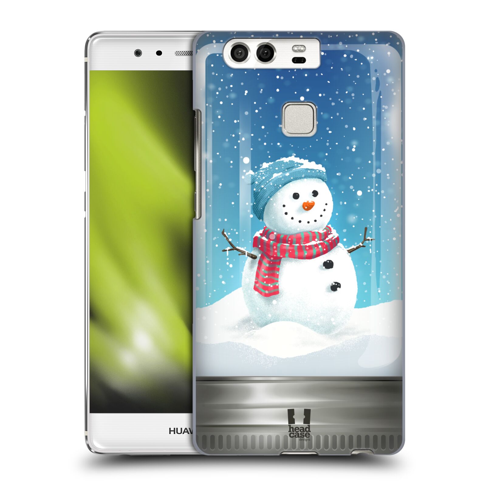 HEAD CASE plastový obal na mobil Huawei P9 / P9 DUAL SIM vzor Vánoce v těžítku SNĚHULÁK