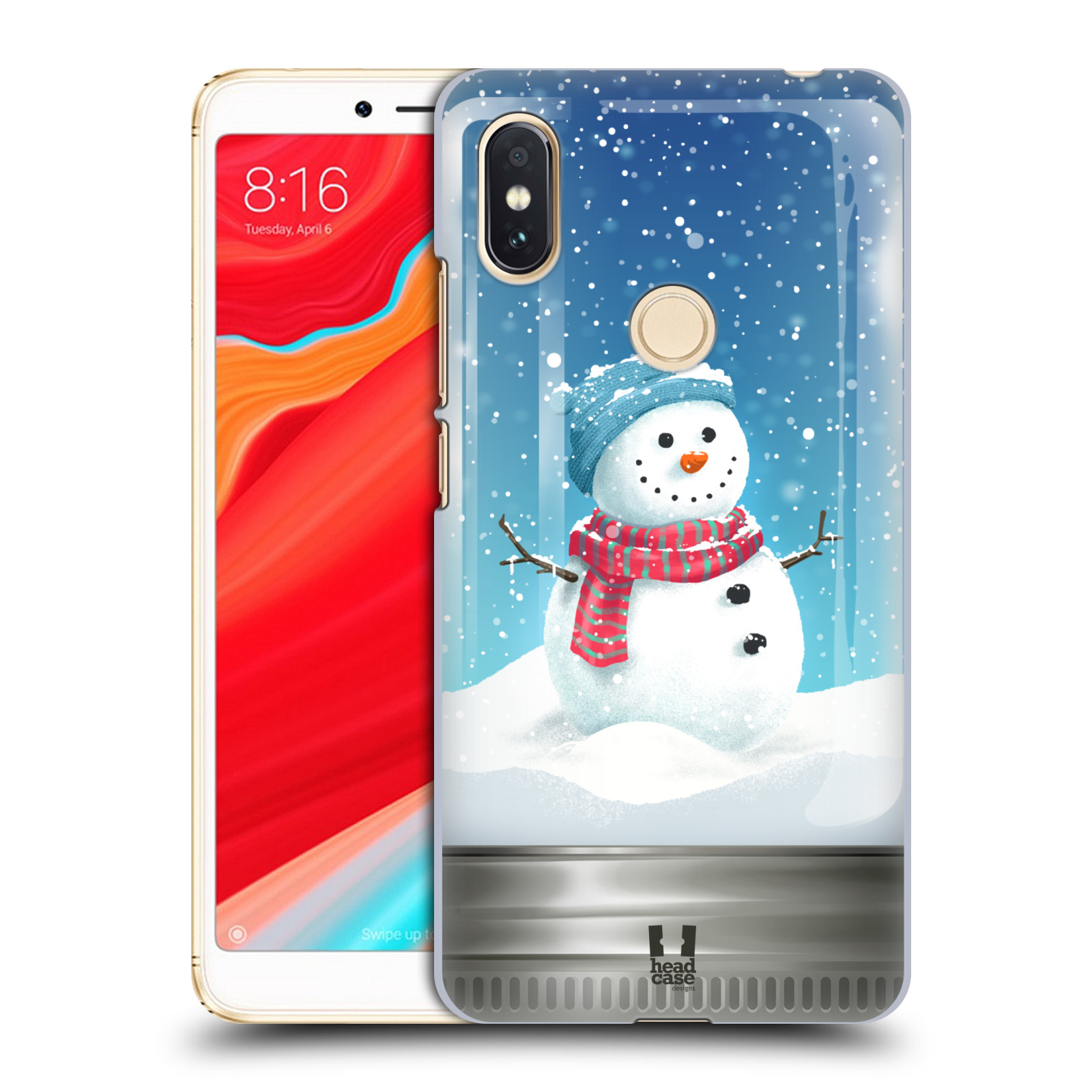 HEAD CASE plastový obal na mobil Xiaomi Redmi S2 vzor Vánoce v těžítku SNĚHULÁK