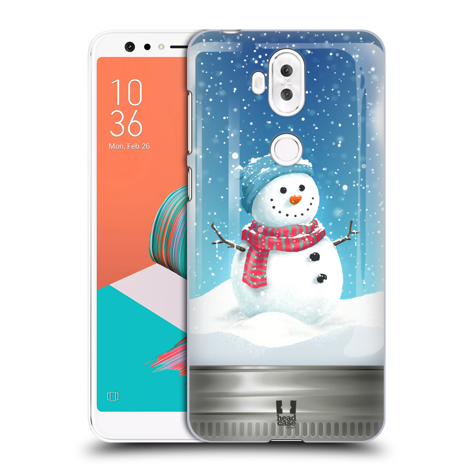 HEAD CASE plastový obal na mobil Asus Zenfone 5 LITE ZC600KL vzor Vánoce v těžítku SNĚHULÁK