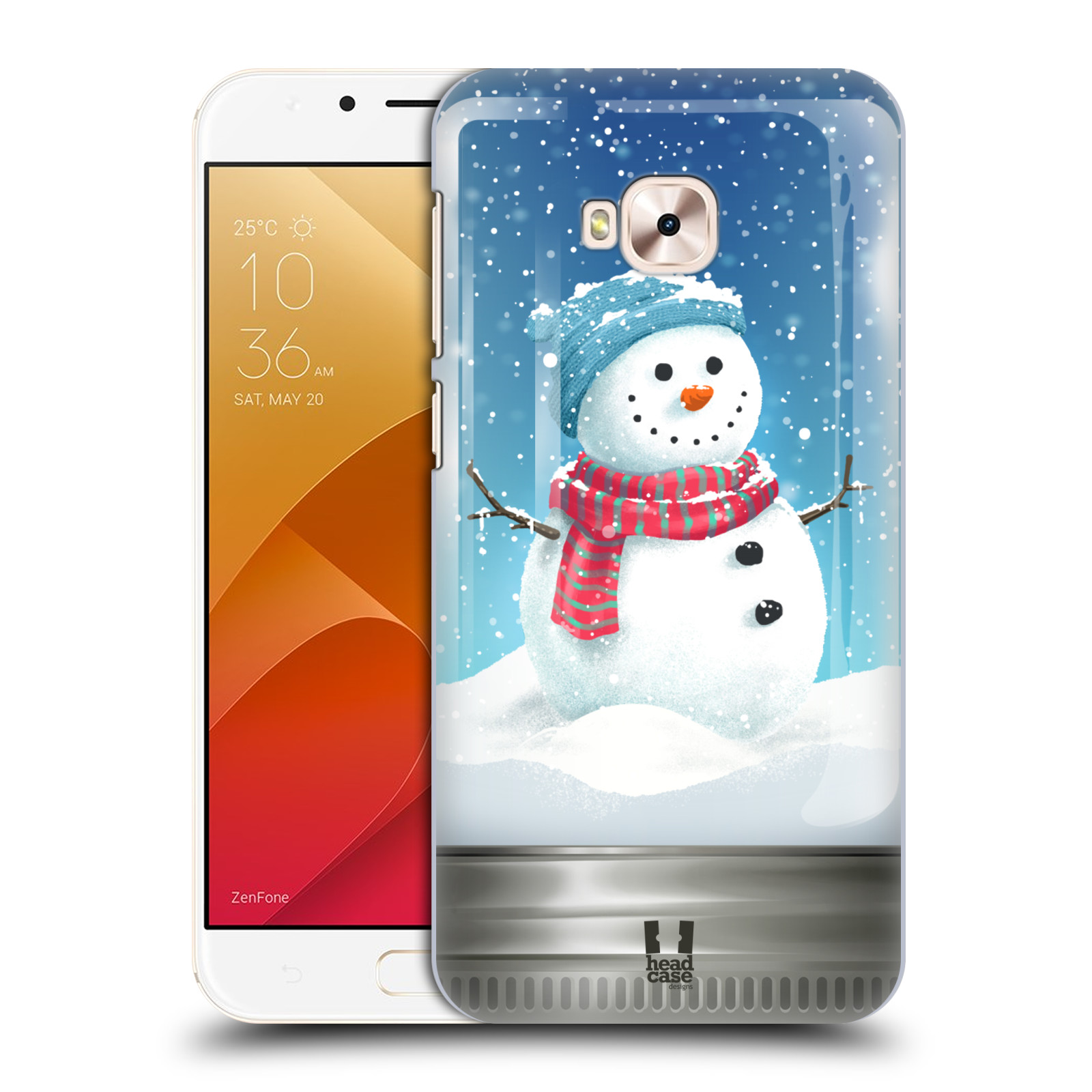 HEAD CASE plastový obal na mobil Asus Zenfone 4 Selfie Pro ZD552KL vzor Vánoce v těžítku SNĚHULÁK
