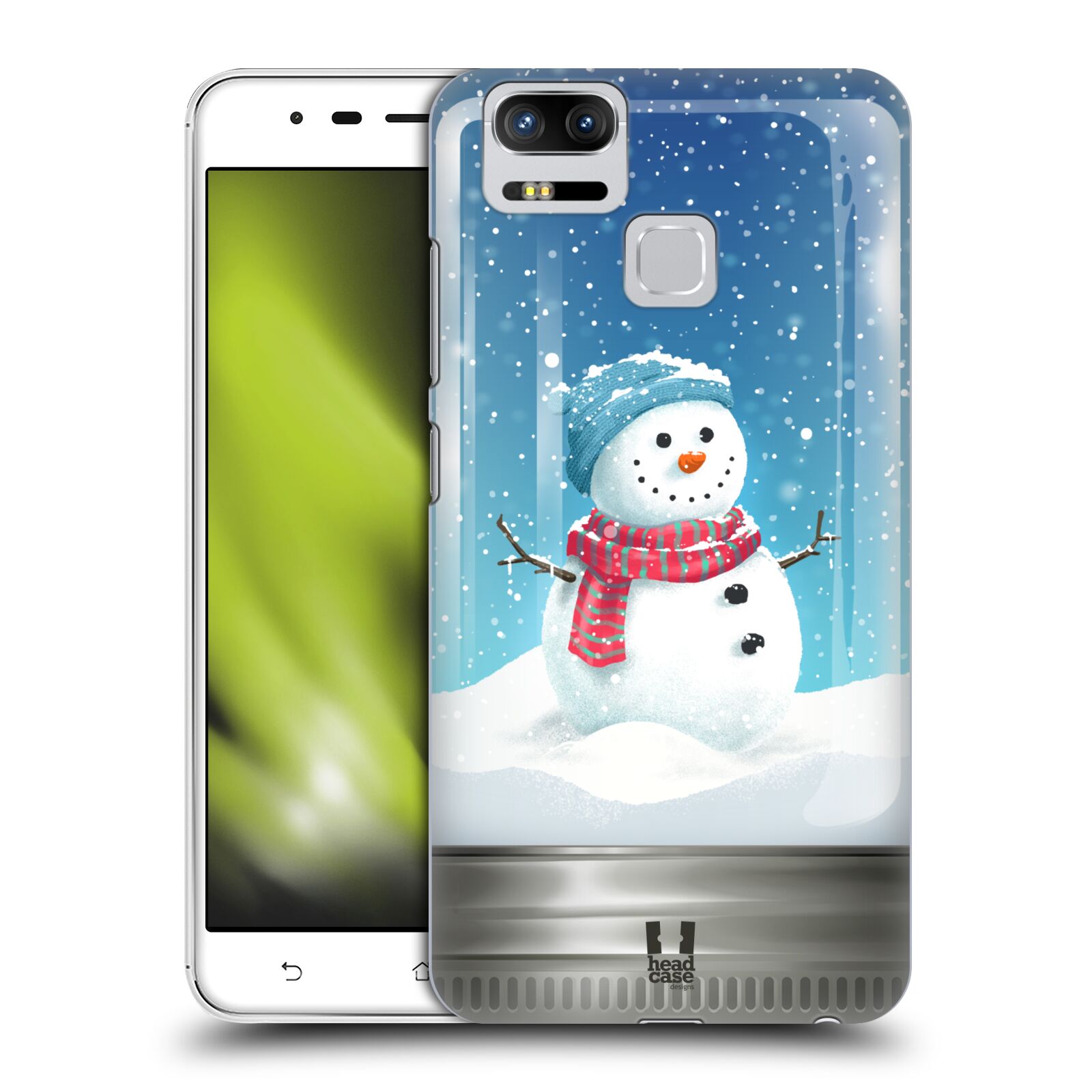 HEAD CASE plastový obal na mobil Asus Zenfone 3 Zoom ZE553KL vzor Vánoce v těžítku SNĚHULÁK