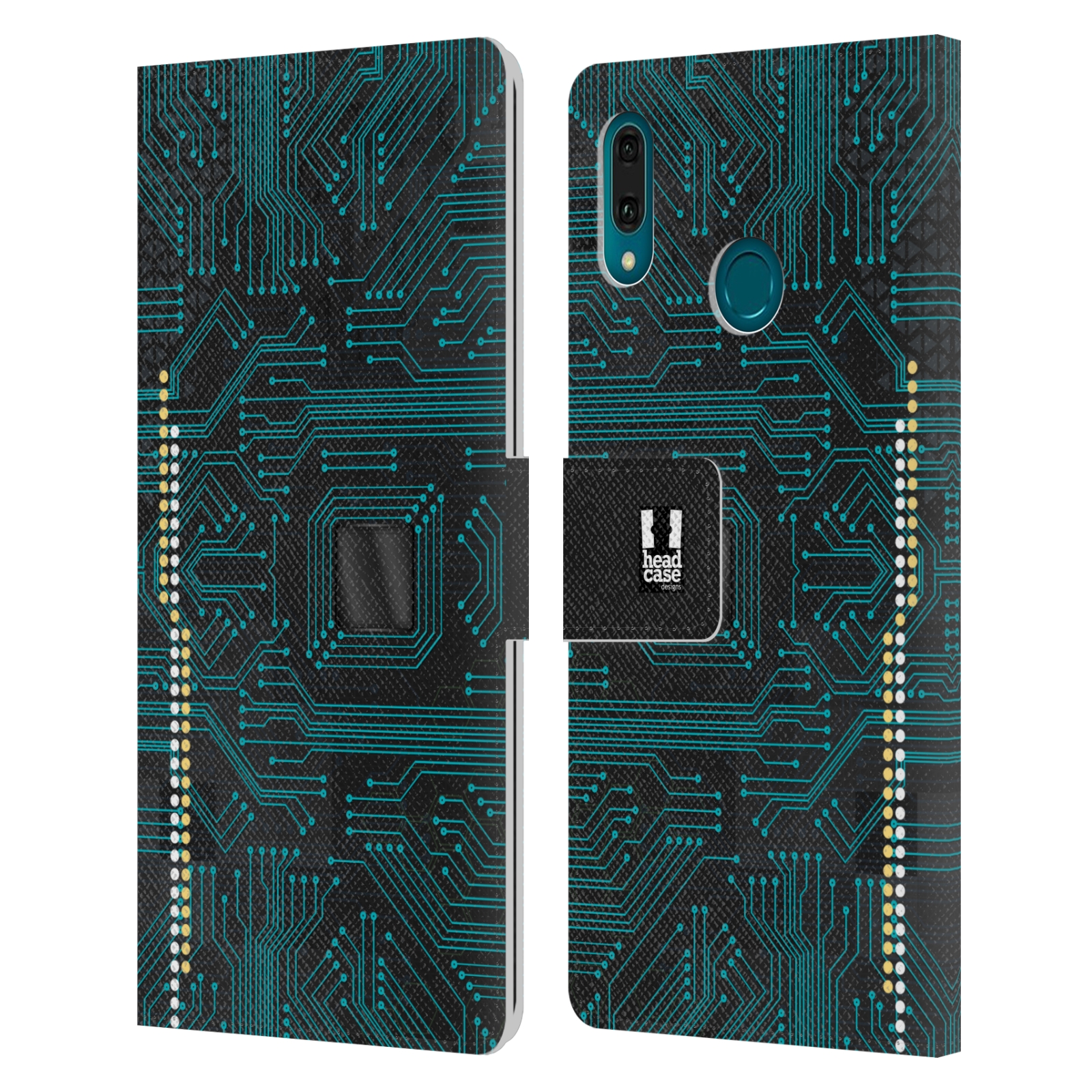 Pouzdro na mobil Huawei Y9 2019 počítač základní deska modrá barva