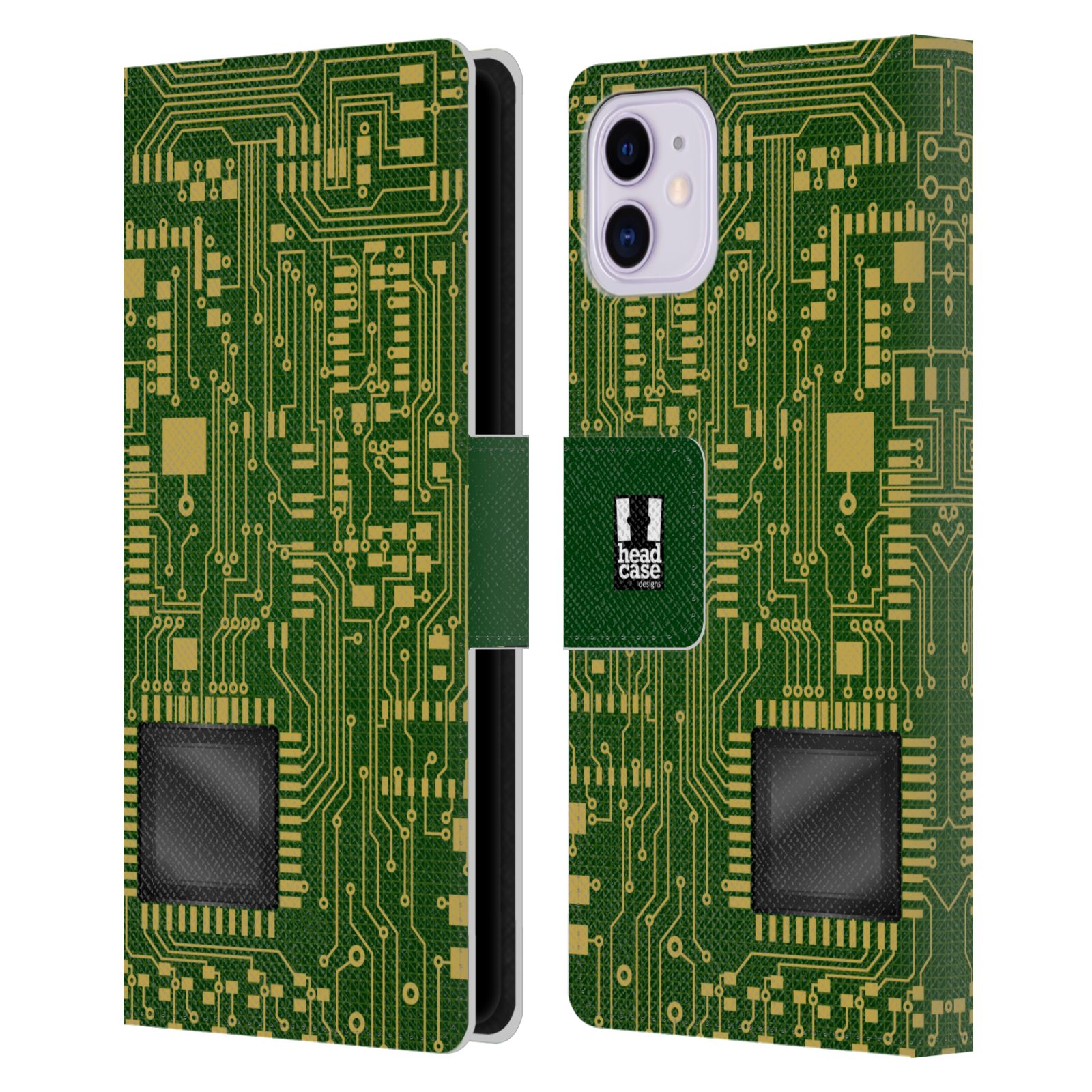 Pouzdro na mobil Apple Iphone 11 počítač základní deska zelená barva velký čip