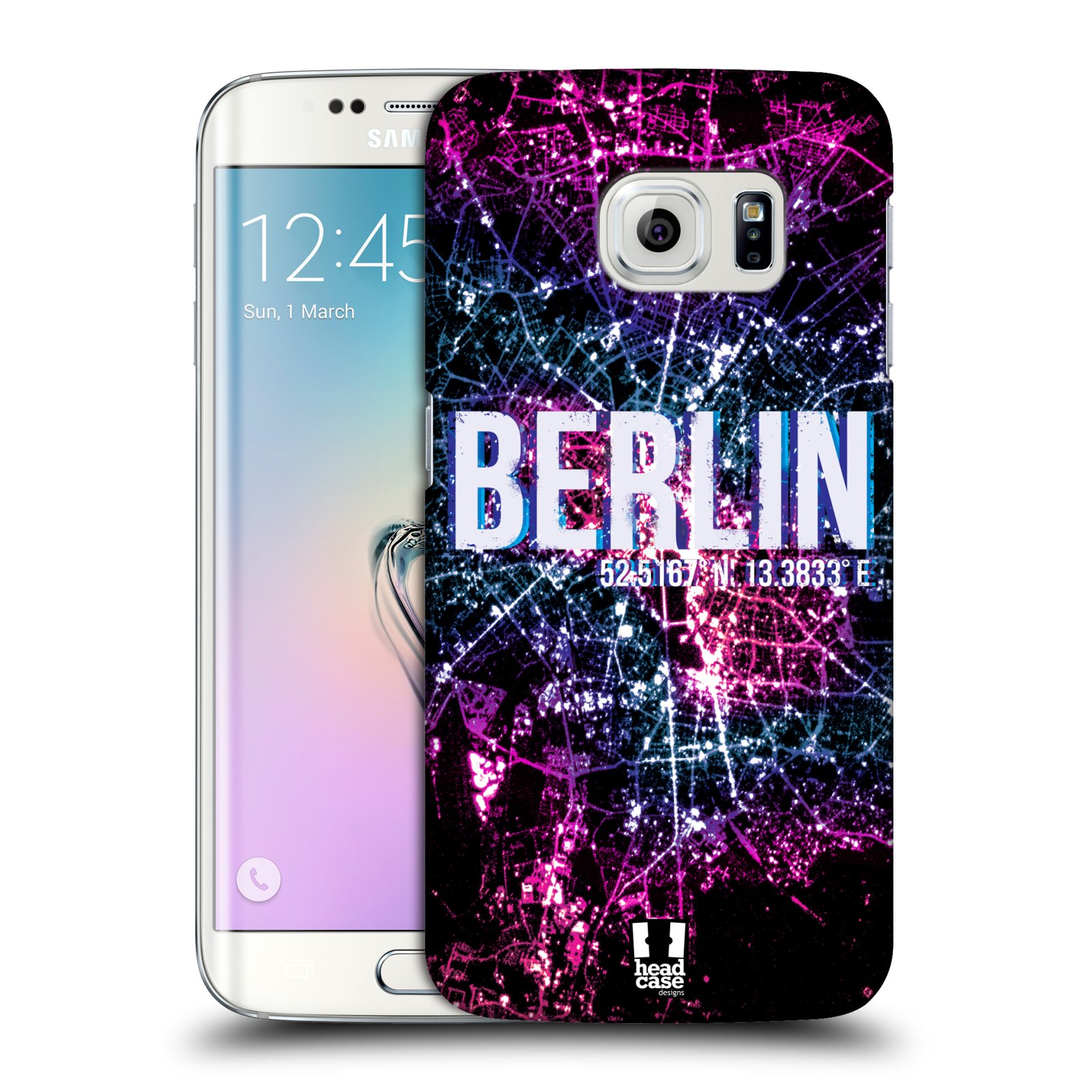 HEAD CASE plastový obal na mobil SAMSUNG Galaxy S6 EDGE (G9250, G925, G925F) vzor Světla známých měst, Satelitní snímky NĚMECKO, BERLÍN