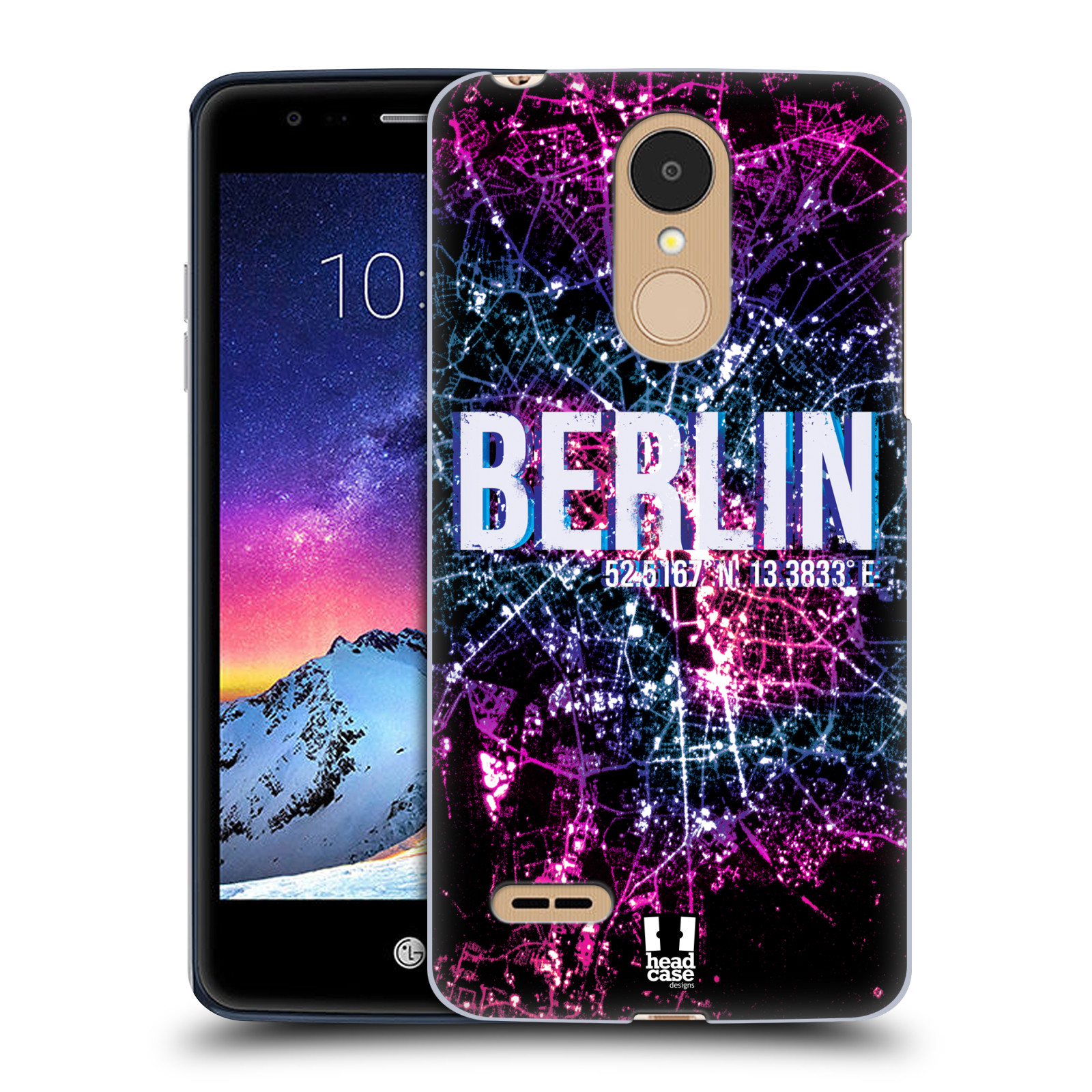 HEAD CASE plastový obal na mobil LG K9 / K8 2018 vzor Světla známých měst, Satelitní snímky NĚMECKO, BERLÍN