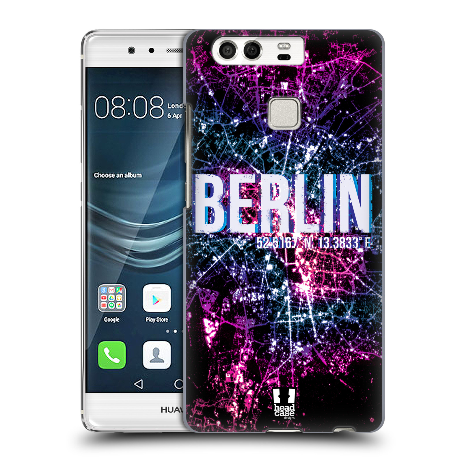 HEAD CASE plastový obal na mobil Huawei P9 / P9 DUAL SIM vzor Světla známých měst, Satelitní snímky NĚMECKO, BERLÍN