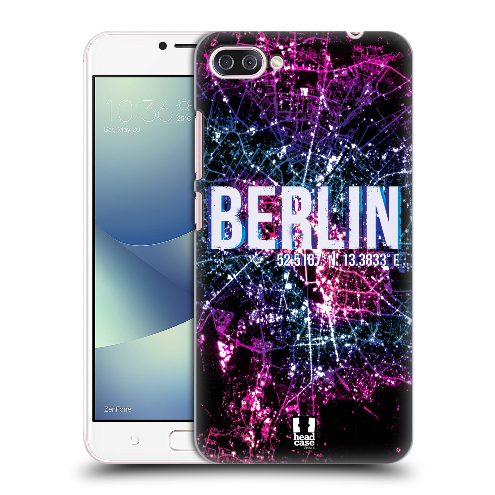 HEAD CASE plastový obal na mobil Asus Zenfone 4 MAX ZC554KL vzor Světla známých měst, Satelitní snímky NĚMECKO, BERLÍN