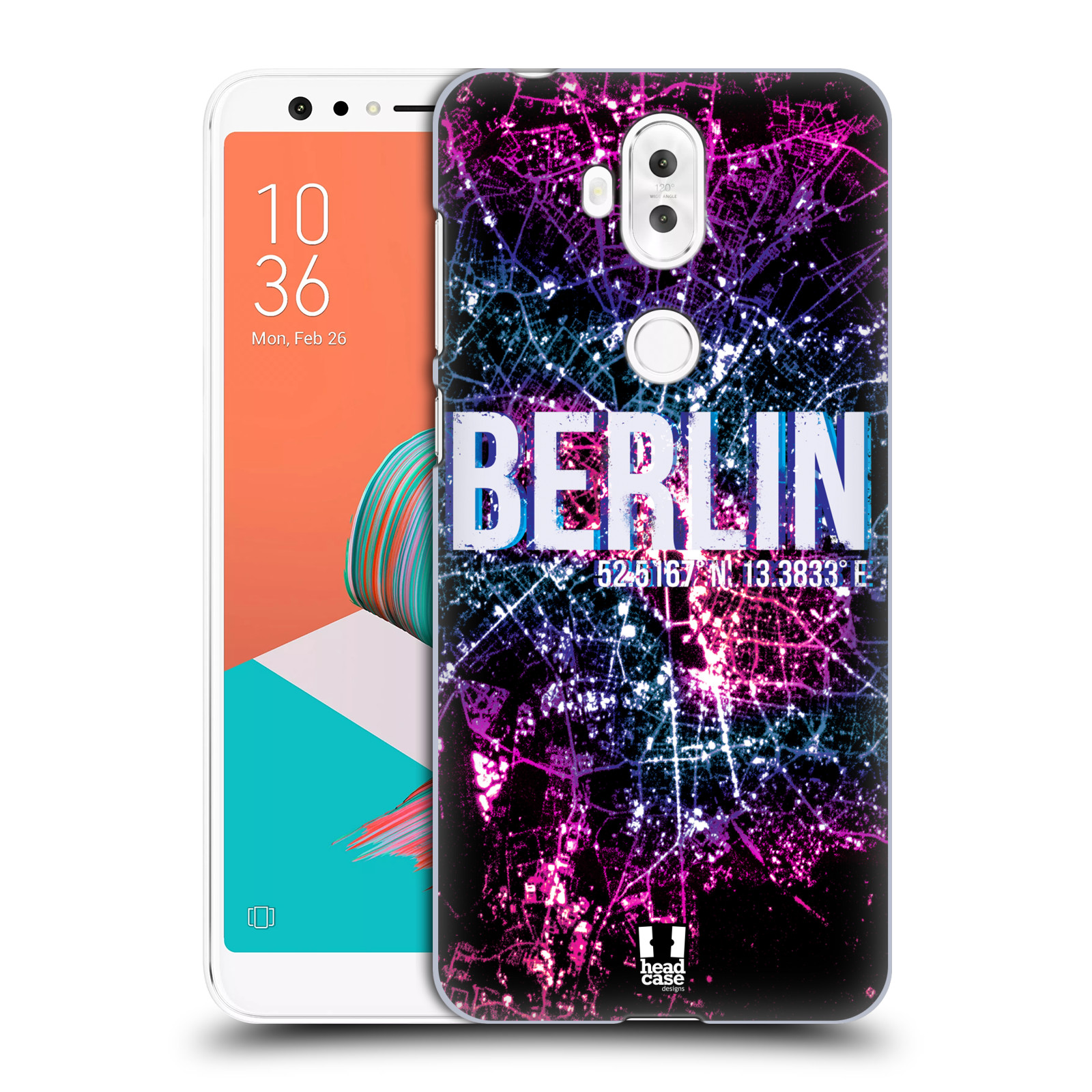 HEAD CASE plastový obal na mobil Asus Zenfone 5 LITE ZC600KL vzor Světla známých měst, Satelitní snímky NĚMECKO, BERLÍN