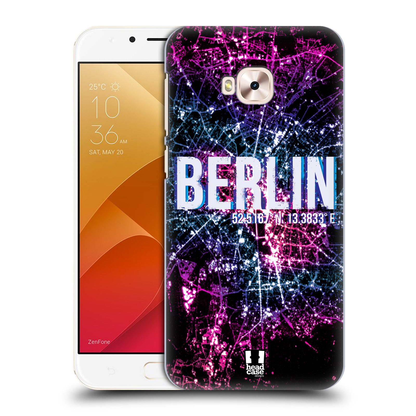 HEAD CASE plastový obal na mobil Asus Zenfone 4 Selfie Pro ZD552KL vzor Světla známých měst, Satelitní snímky NĚMECKO, BERLÍN