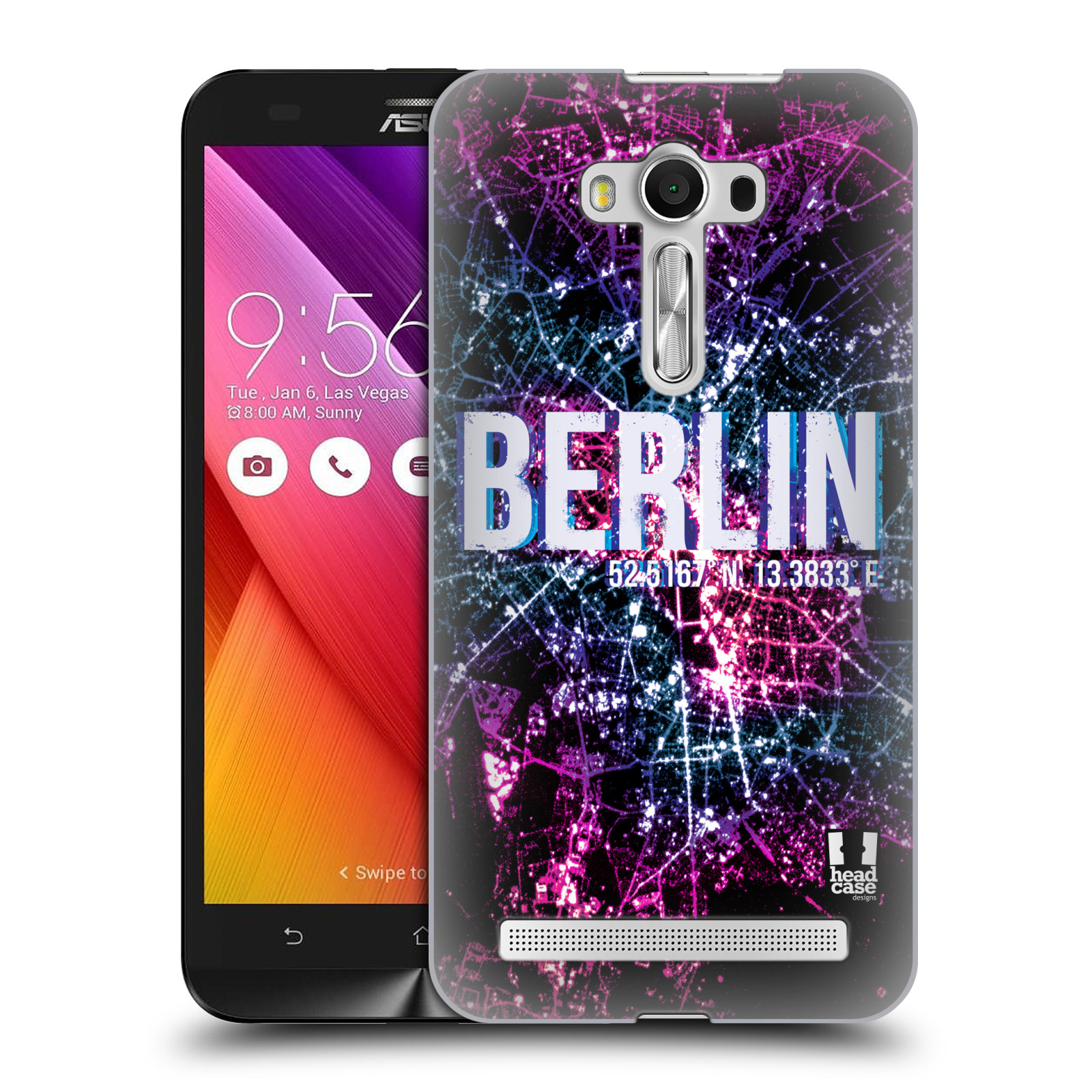 HEAD CASE plastový obal na mobil Asus Zenfone 2 LASER (5,5 displej ZE550KL) vzor Světla známých měst, Satelitní snímky NĚMECKO, BERLÍN