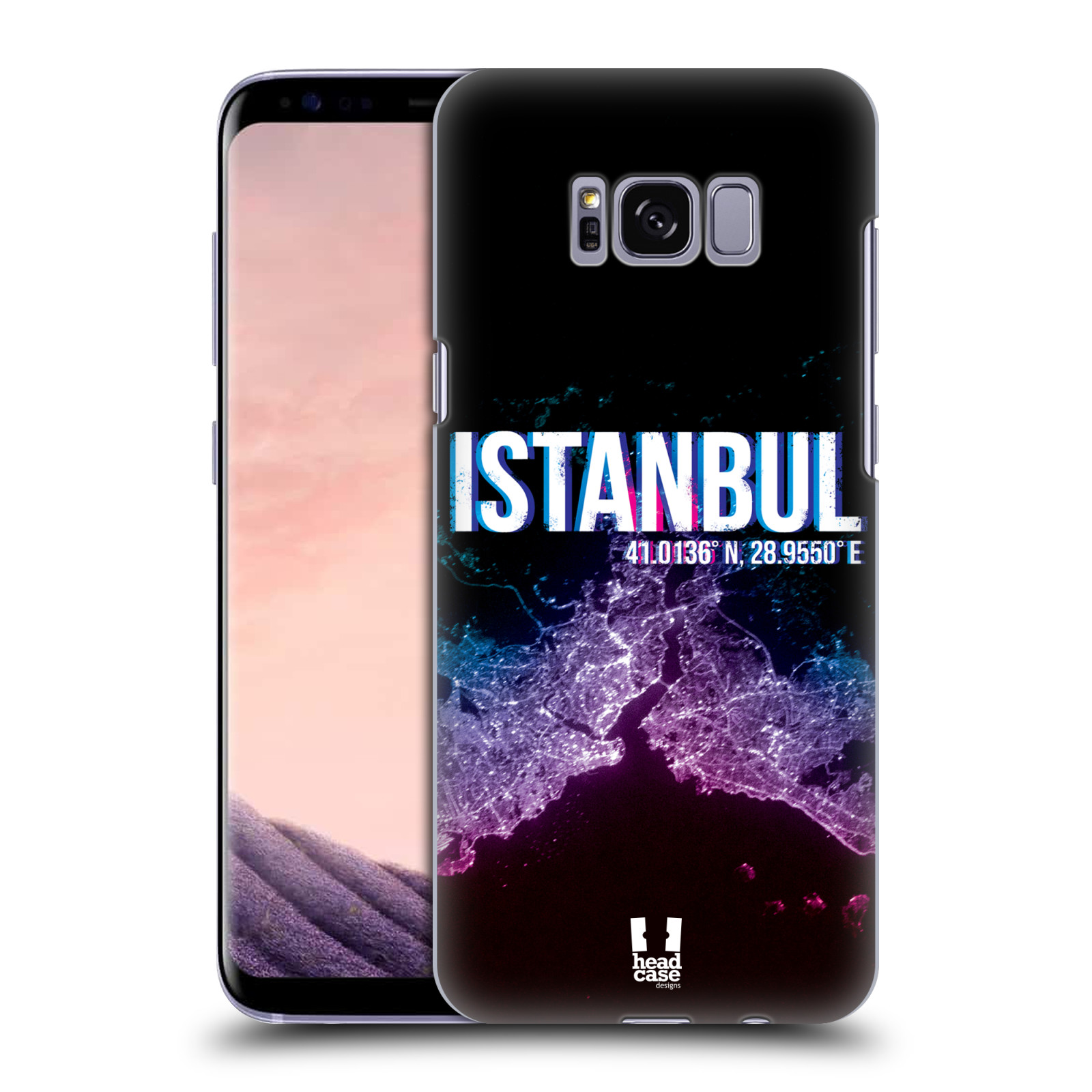 HEAD CASE plastový obal na mobil Samsung Galaxy S8 vzor Světla známých měst, Satelitní snímky TURECKO, ISTANBUL