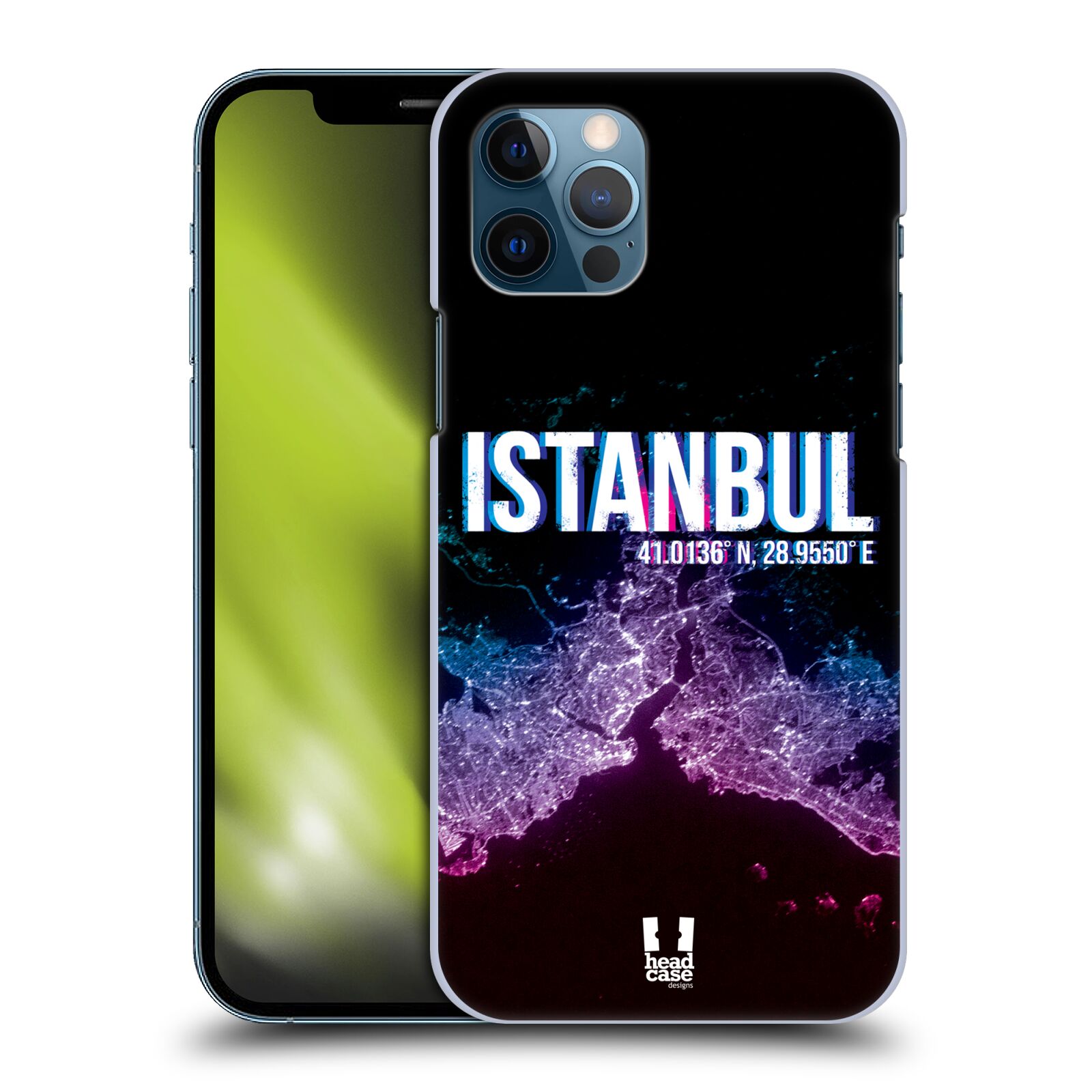 HEAD CASE plastový obal na mobil Apple Iphone 12 / Iphone 12 PRO vzor Světla známých měst, Satelitní snímky TURECKO, ISTANBUL