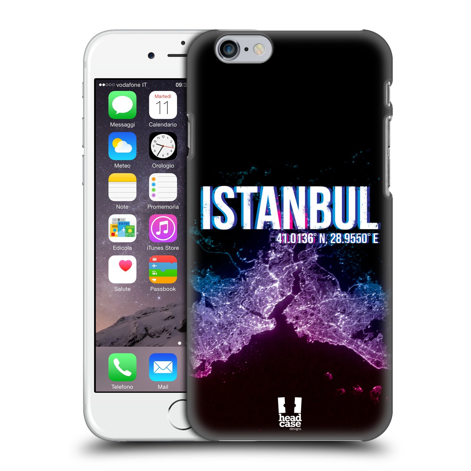 Plastové pouzdro pro mobil Apple Iphone 6/6S vzor Světla známých měst, Satelitní snímky TURECKO, ISTANBUL