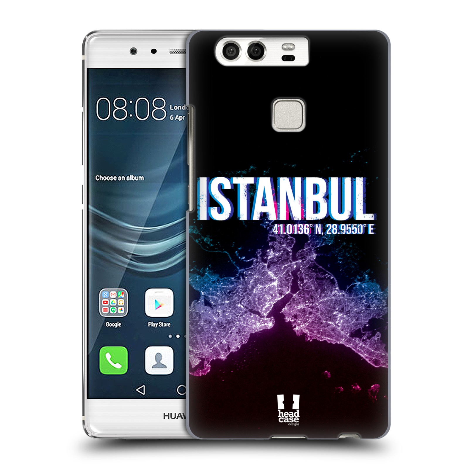 HEAD CASE plastový obal na mobil Huawei P9 / P9 DUAL SIM vzor Světla známých měst, Satelitní snímky TURECKO, ISTANBUL
