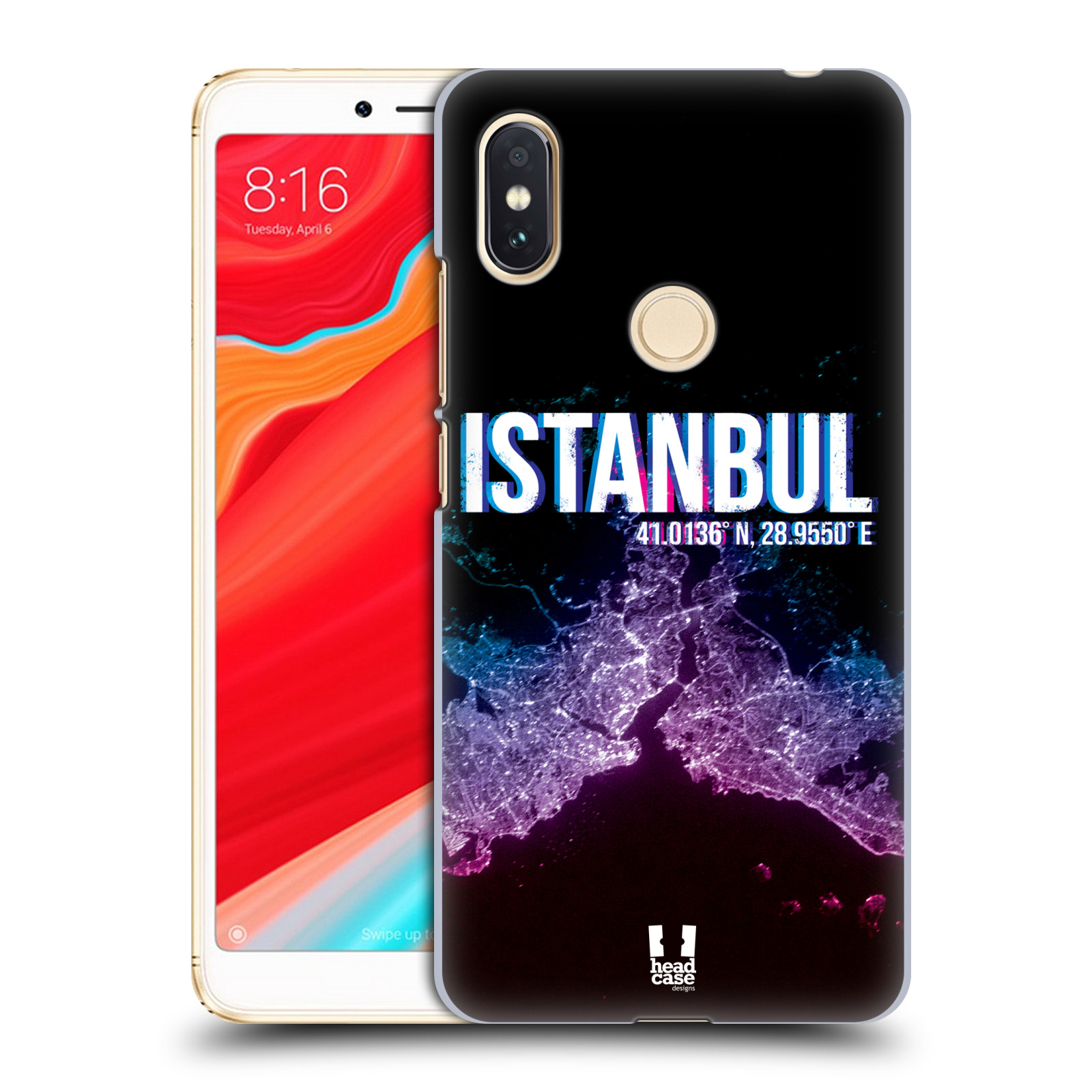 HEAD CASE plastový obal na mobil Xiaomi Redmi S2 vzor Světla známých měst, Satelitní snímky TURECKO, ISTANBUL