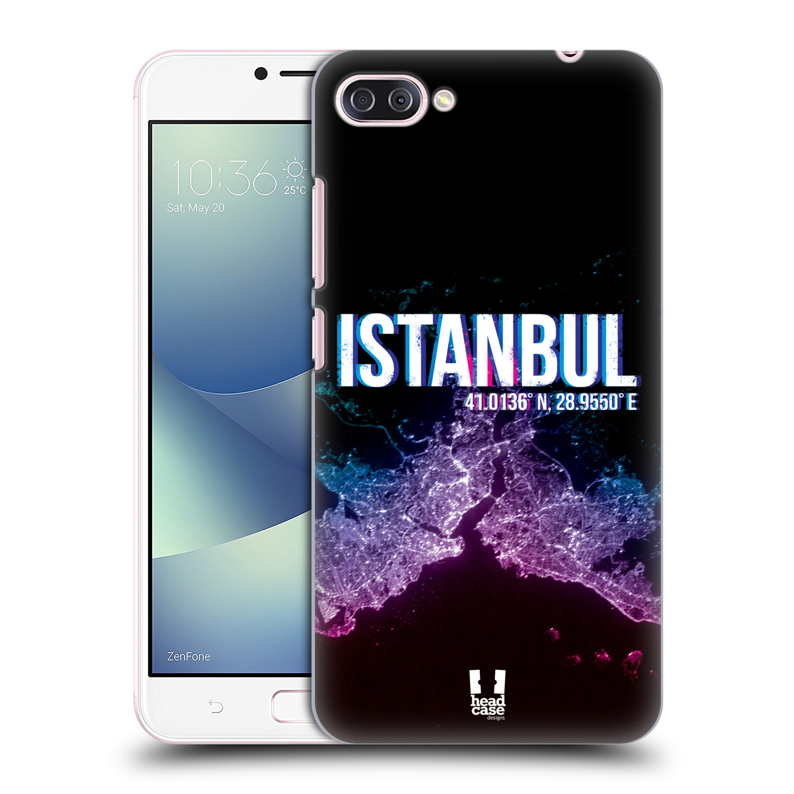 HEAD CASE plastový obal na mobil Asus Zenfone 4 MAX ZC554KL vzor Světla známých měst, Satelitní snímky TURECKO, ISTANBUL
