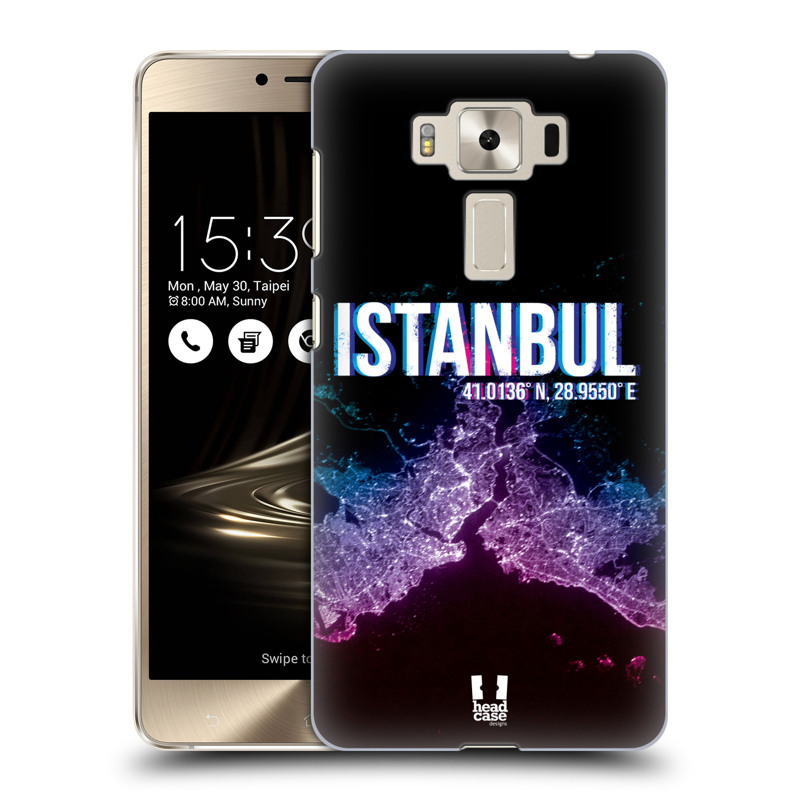 HEAD CASE plastový obal na mobil Asus Zenfone 3 DELUXE ZS550KL vzor Světla známých měst, Satelitní snímky TURECKO, ISTANBUL