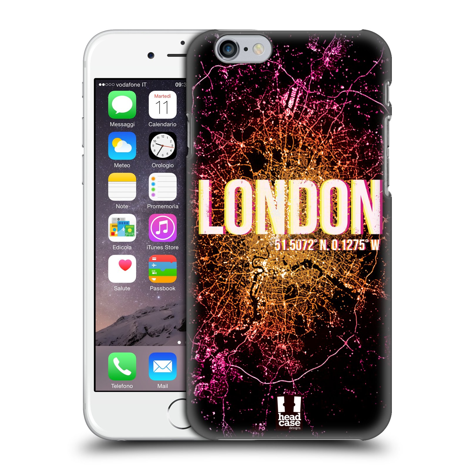 Plastové pouzdro pro mobil Apple Iphone 6/6S vzor Světla známých měst, Satelitní snímky ANGLIE, LONDÝN