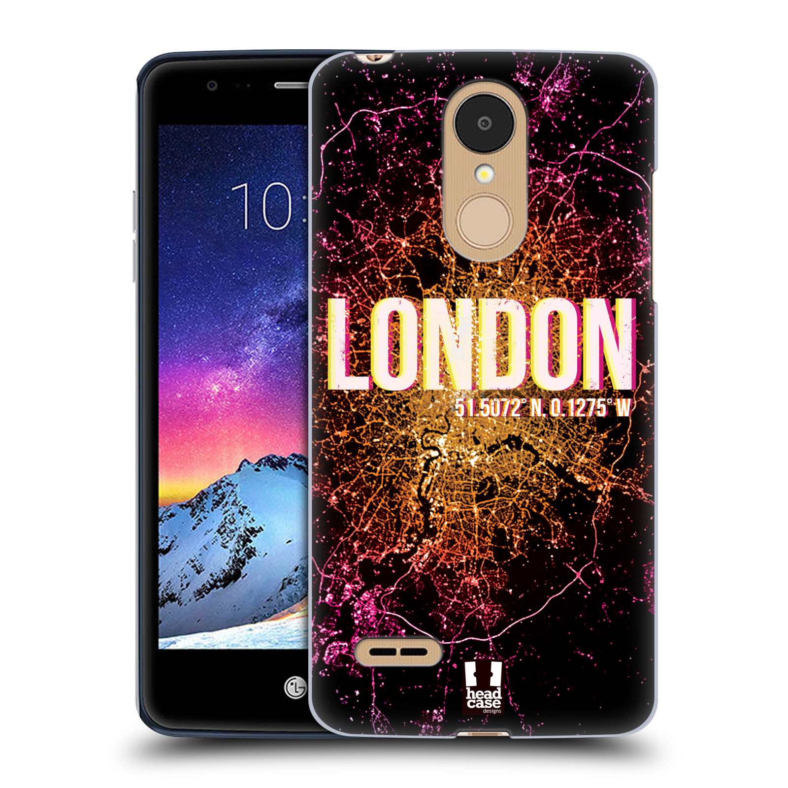 HEAD CASE plastový obal na mobil LG K9 / K8 2018 vzor Světla známých měst, Satelitní snímky ANGLIE, LONDÝN