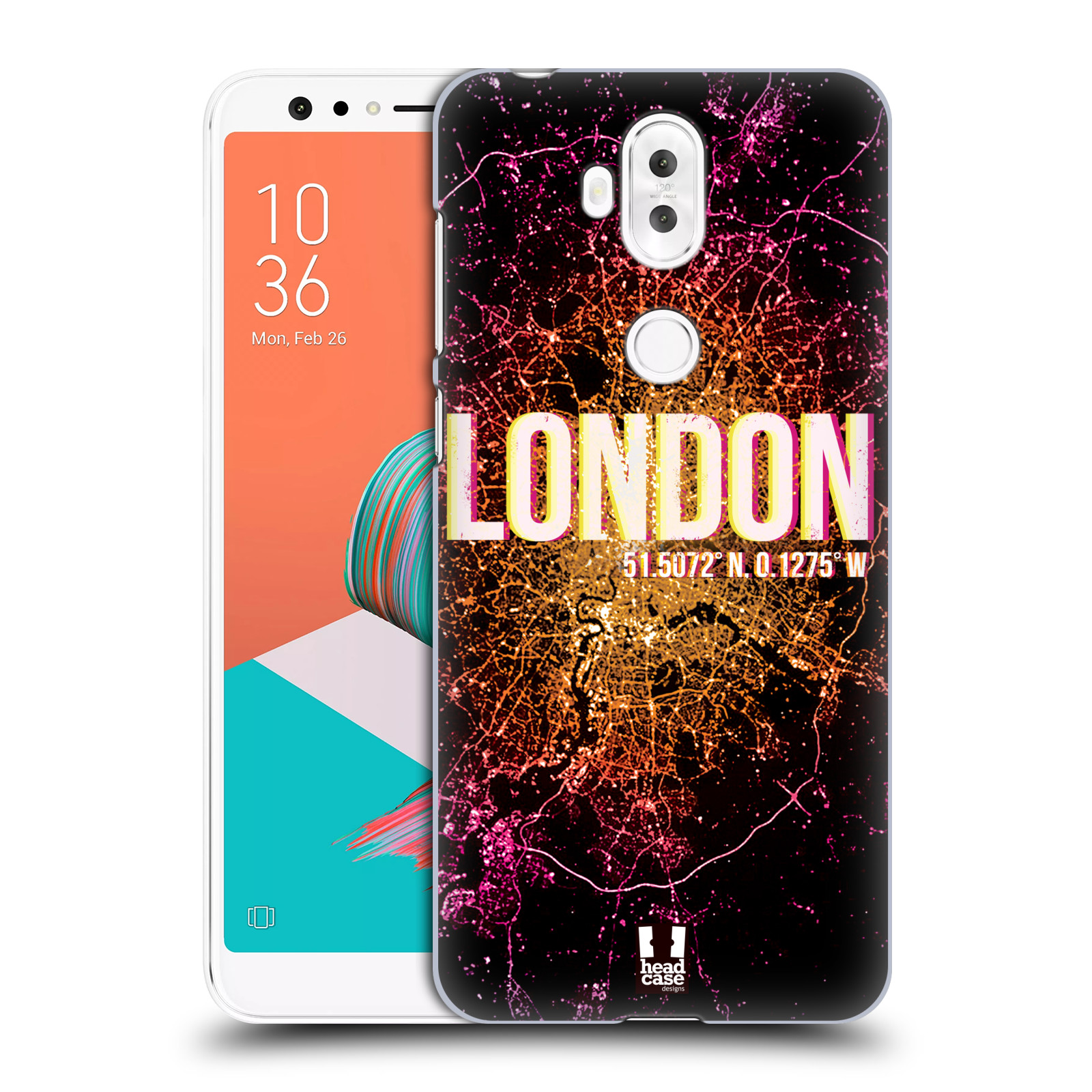 HEAD CASE plastový obal na mobil Asus Zenfone 5 LITE ZC600KL vzor Světla známých měst, Satelitní snímky ANGLIE, LONDÝN