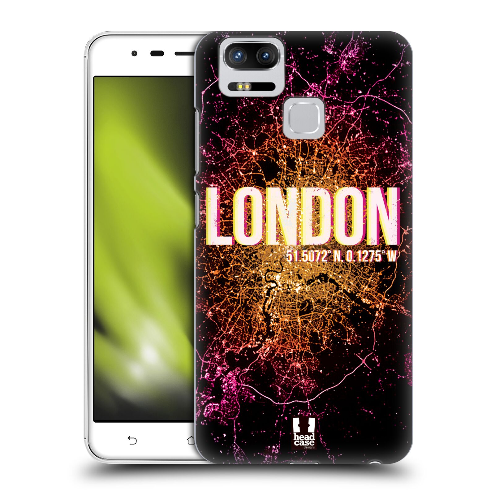 HEAD CASE plastový obal na mobil Asus Zenfone 3 Zoom ZE553KL vzor Světla známých měst, Satelitní snímky ANGLIE, LONDÝN