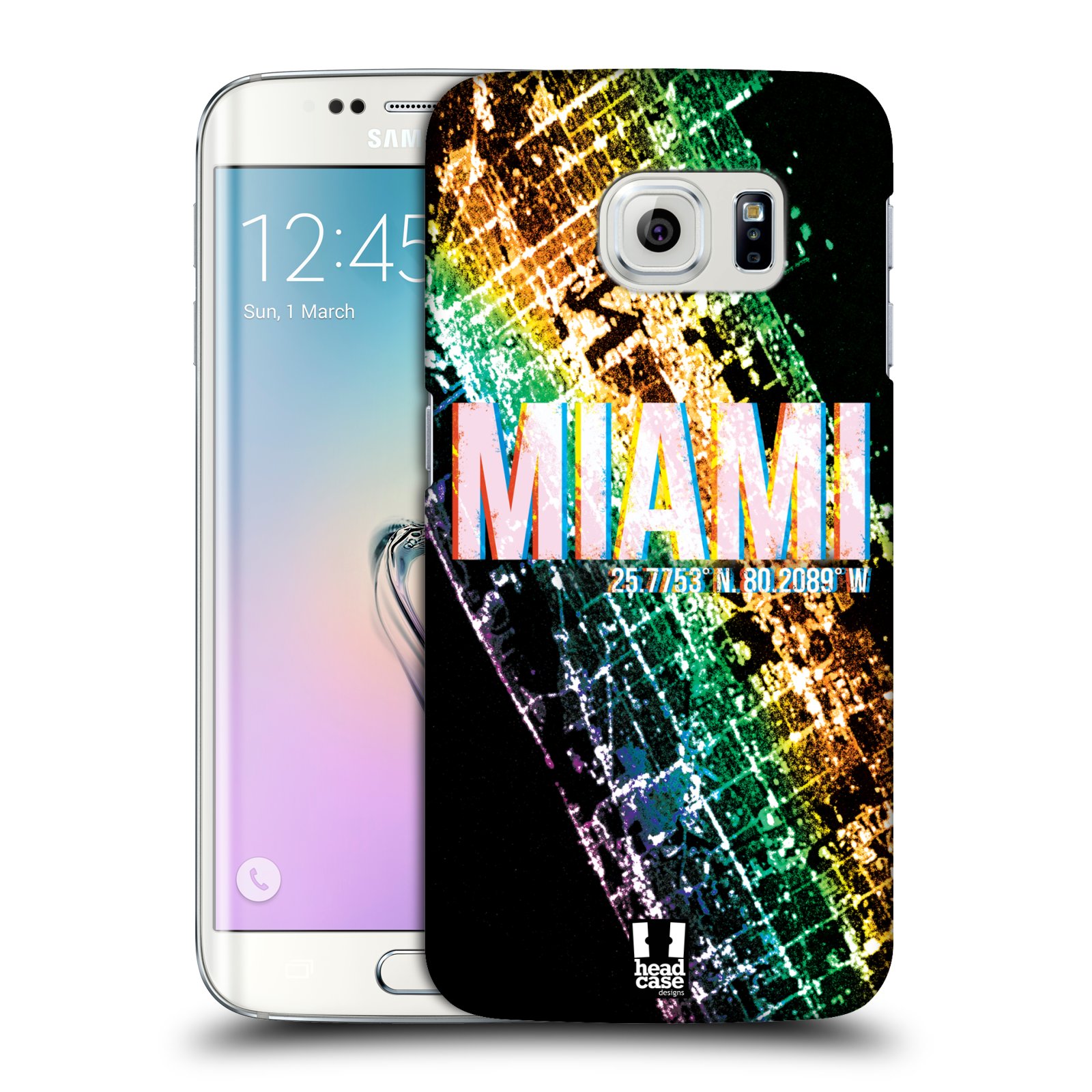 HEAD CASE plastový obal na mobil SAMSUNG Galaxy S6 EDGE (G9250, G925, G925F) vzor Světla známých měst, Satelitní snímky USA, MIAMI
