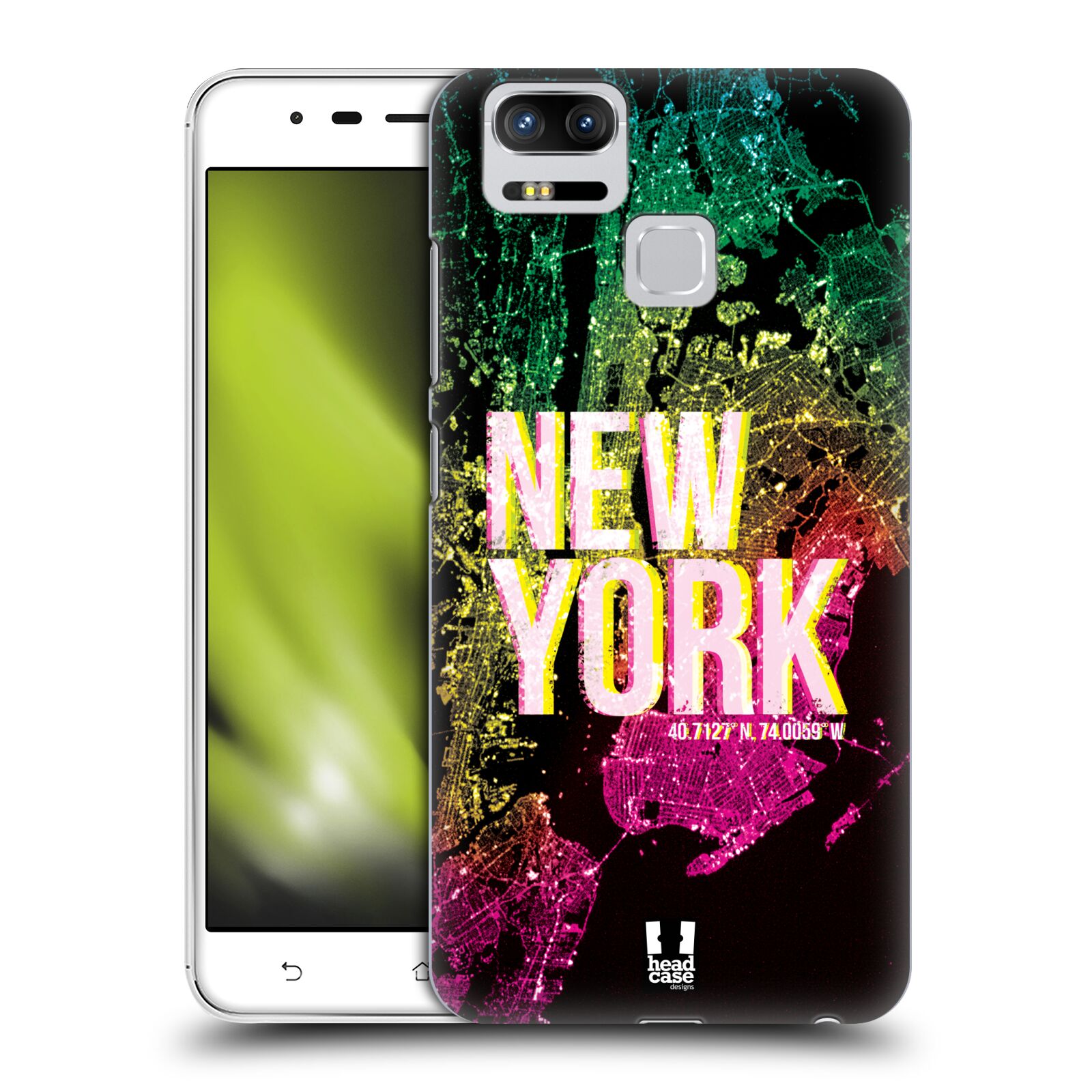 HEAD CASE plastový obal na mobil Asus Zenfone 3 Zoom ZE553KL vzor Světla známých měst, Satelitní snímky USA, NEW YORK