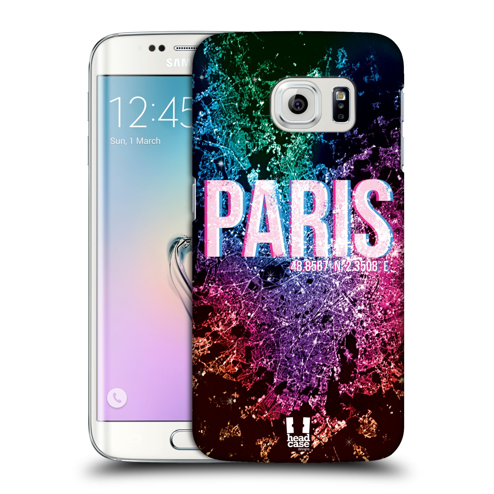 HEAD CASE plastový obal na mobil SAMSUNG Galaxy S6 EDGE (G9250, G925, G925F) vzor Světla známých měst, Satelitní snímky FRANCIE, PAŘÍŽ