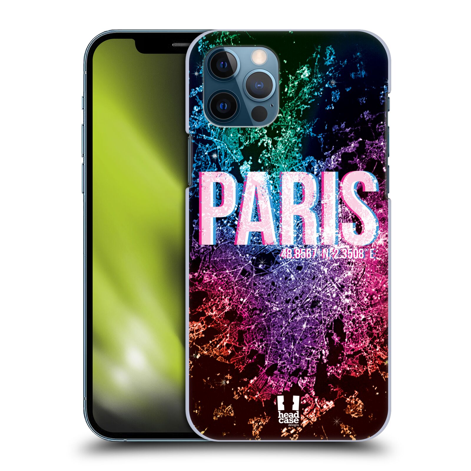 HEAD CASE plastový obal na mobil Apple Iphone 12 / Iphone 12 PRO vzor Světla známých měst, Satelitní snímky FRANCIE, PAŘÍŽ