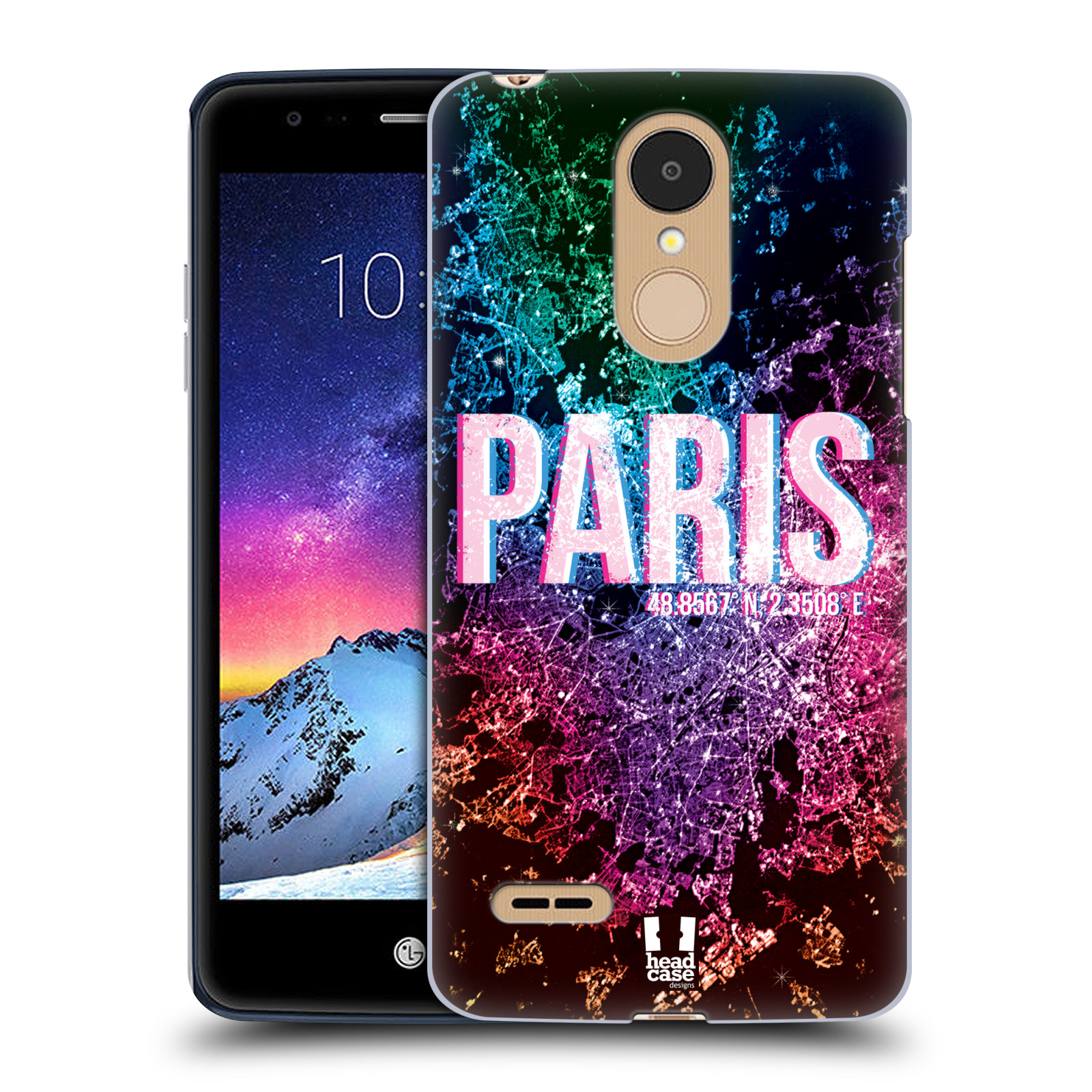 HEAD CASE plastový obal na mobil LG K9 / K8 2018 vzor Světla známých měst, Satelitní snímky FRANCIE, PAŘÍŽ