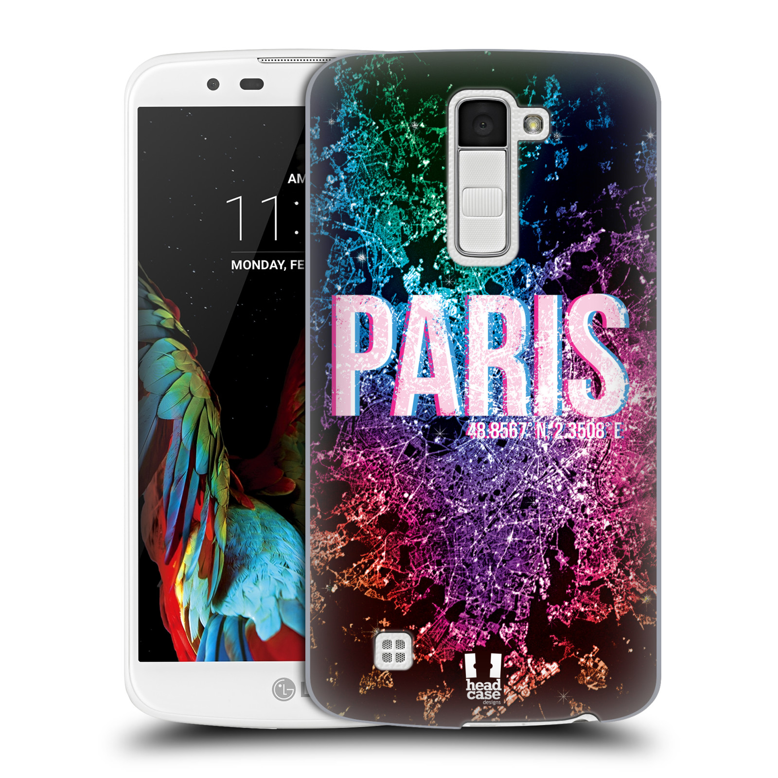 HEAD CASE plastový obal na mobil LG K10 vzor Světla známých měst, Satelitní snímky FRANCIE, PAŘÍŽ